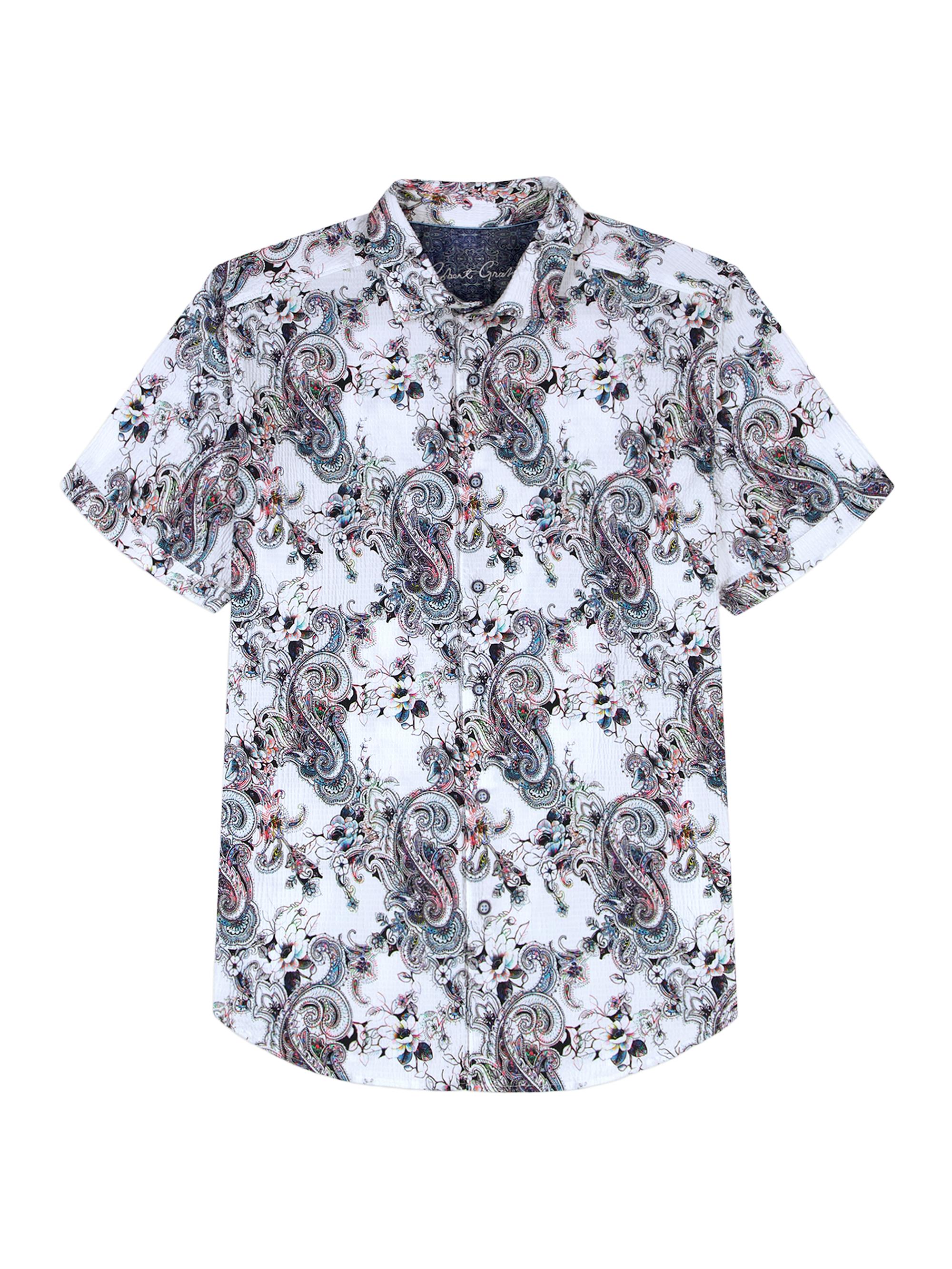 Robert Graham Men's Pickwick Paisley Stretch-Cotton Shirt