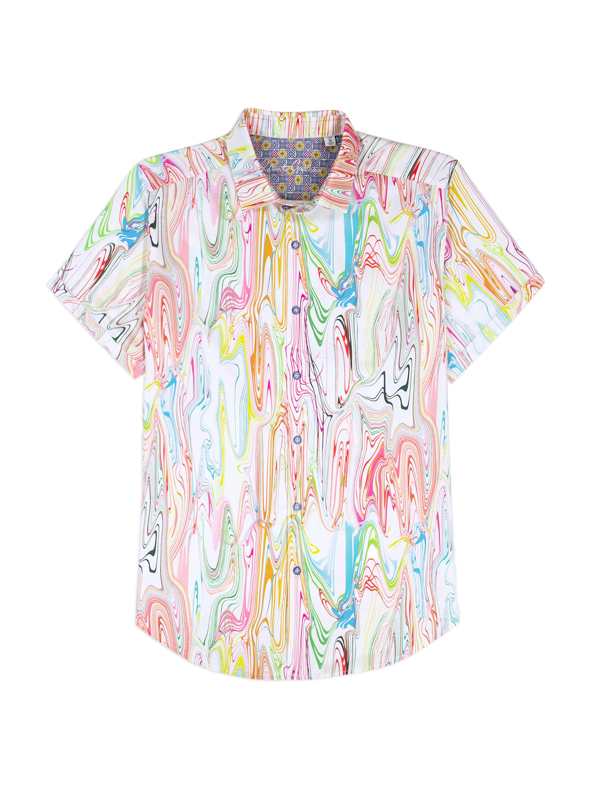 Robert Graham Men's Bellenden Woven Satin Shirt