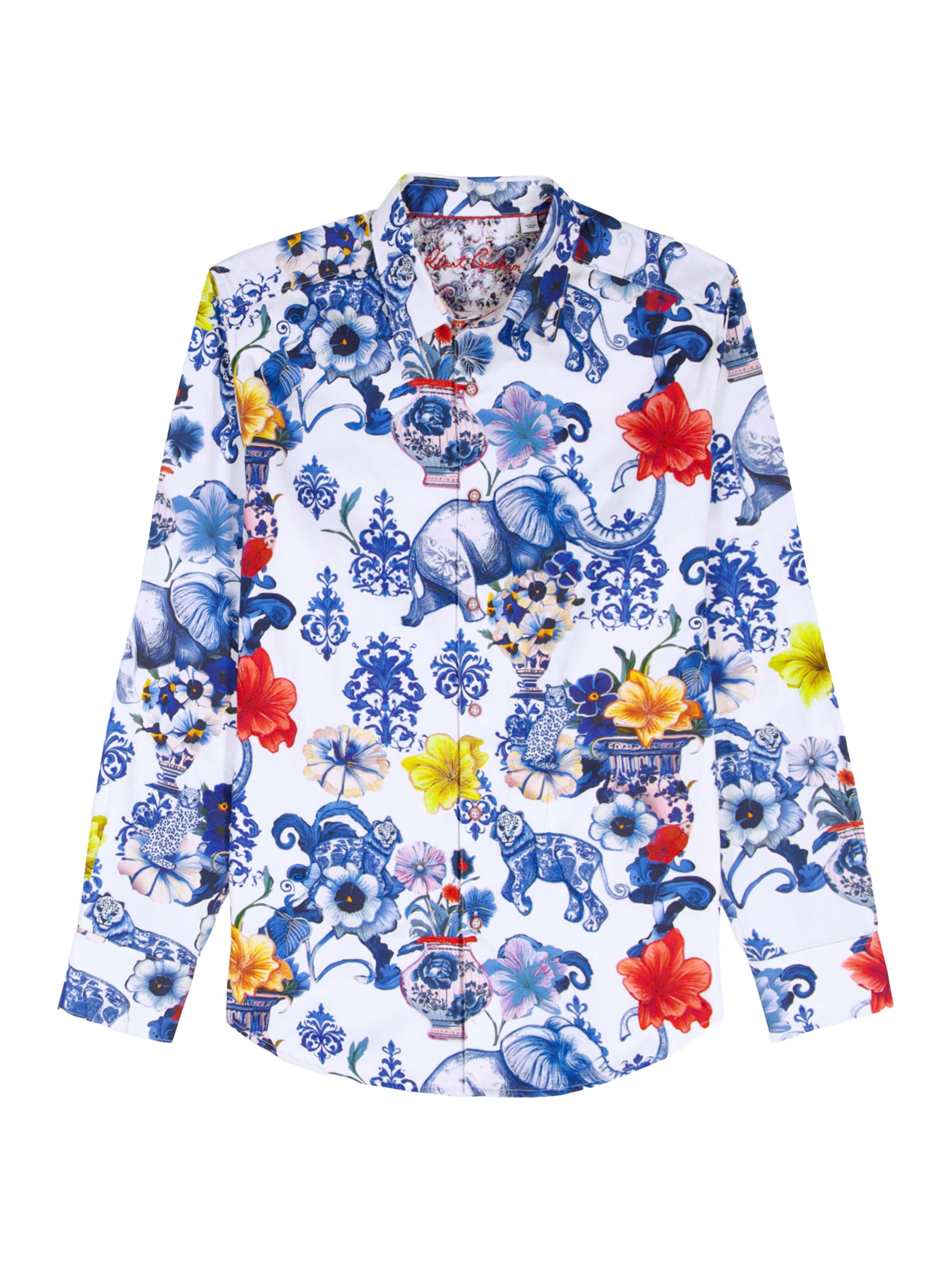 Robert Graham Men's Piccadilly Floral Cotton Shirt