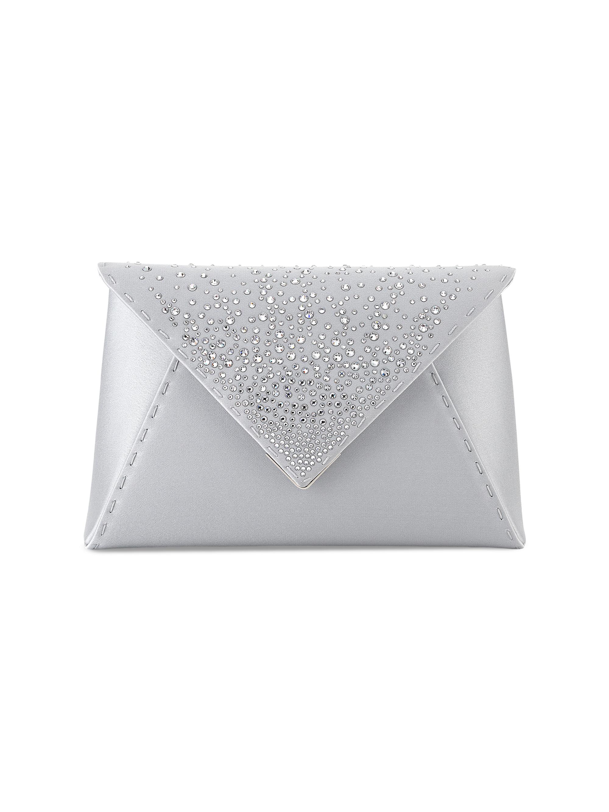 Tyler Ellis Women's Lee Pouchet Small Crystal and Satin - Platinum With Crystals