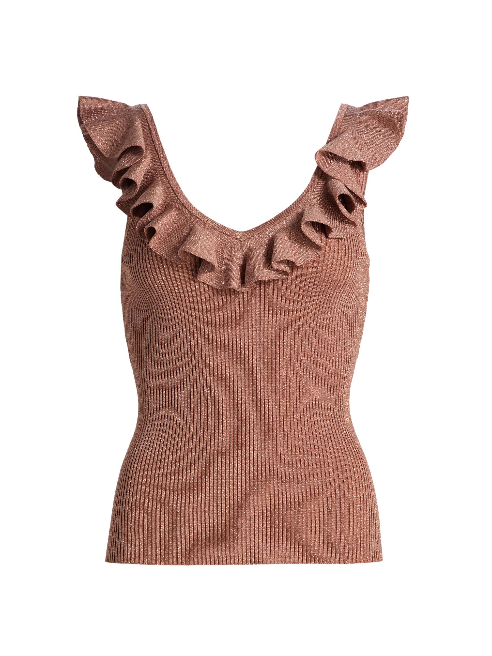 Zimmermann Hypnotic Knitted Lace Frill Top | Saks Fifth Avenue