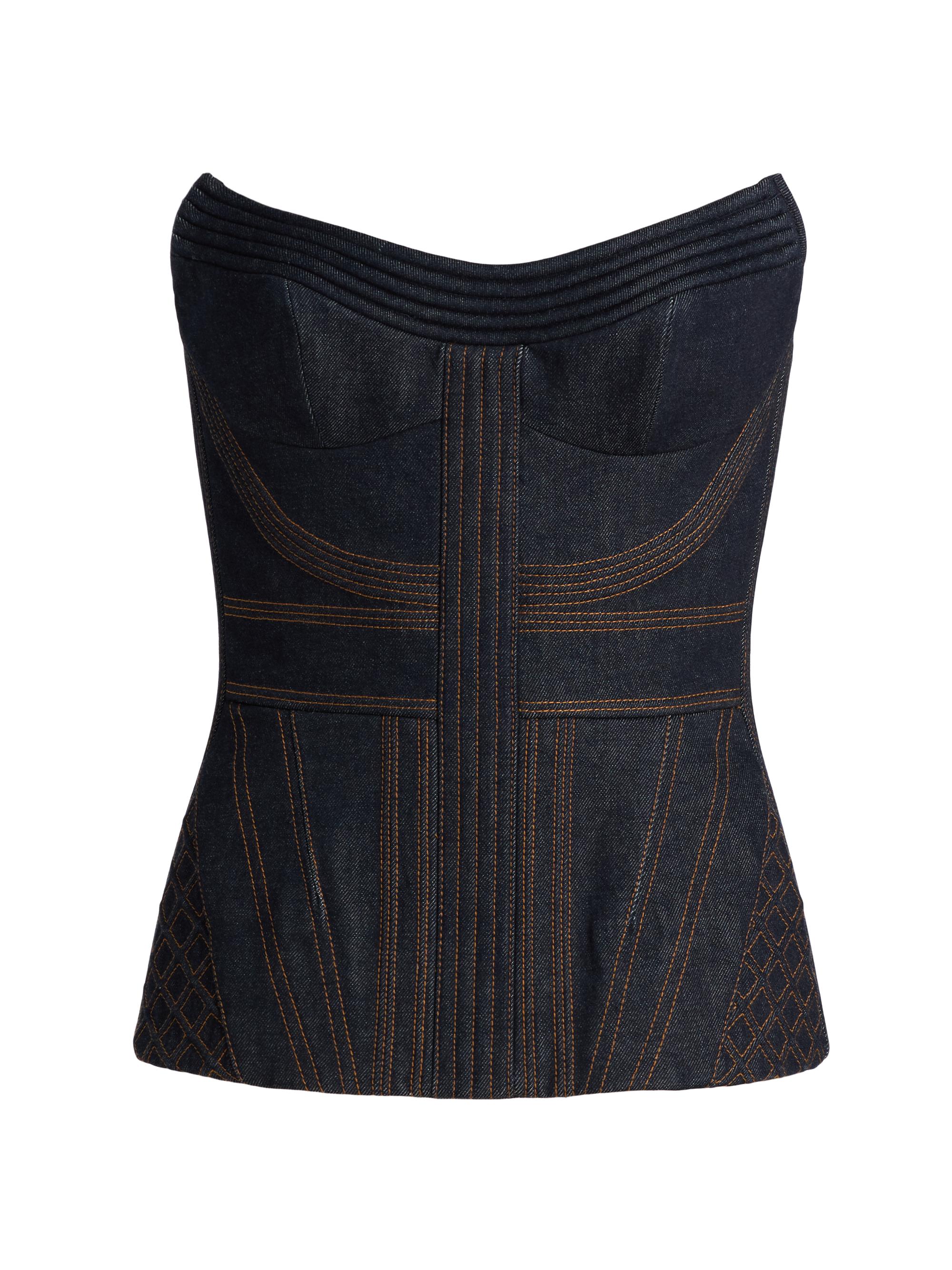 white christmas dresses Zimmermann Crush Embelished Denim Dress Blue Moon – blueandcream main image 1