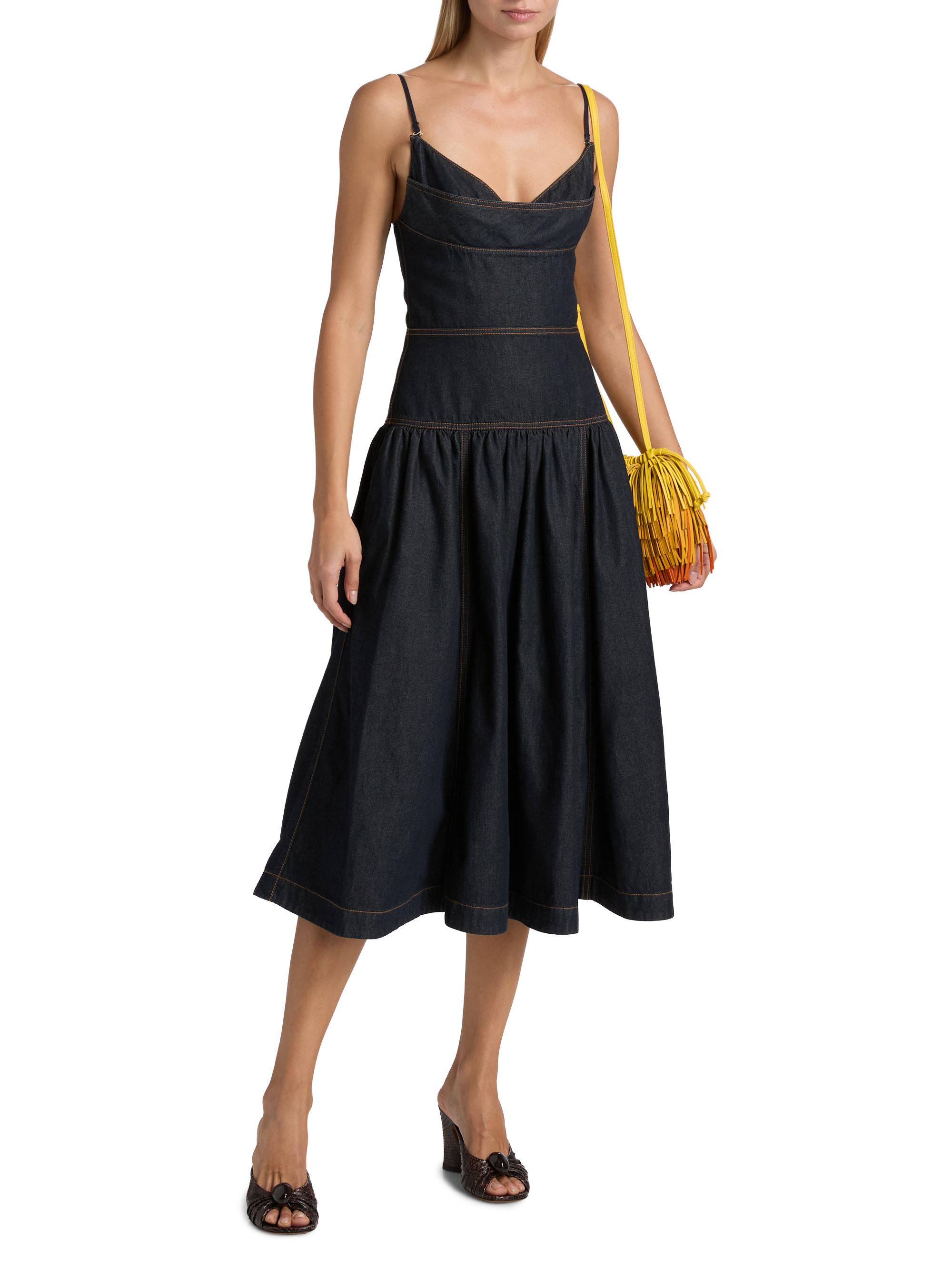 zimmermann drop waist dress Zimmermann Tiggy Drop Waist Mini Dress Paisley Beaded Belt main image 1