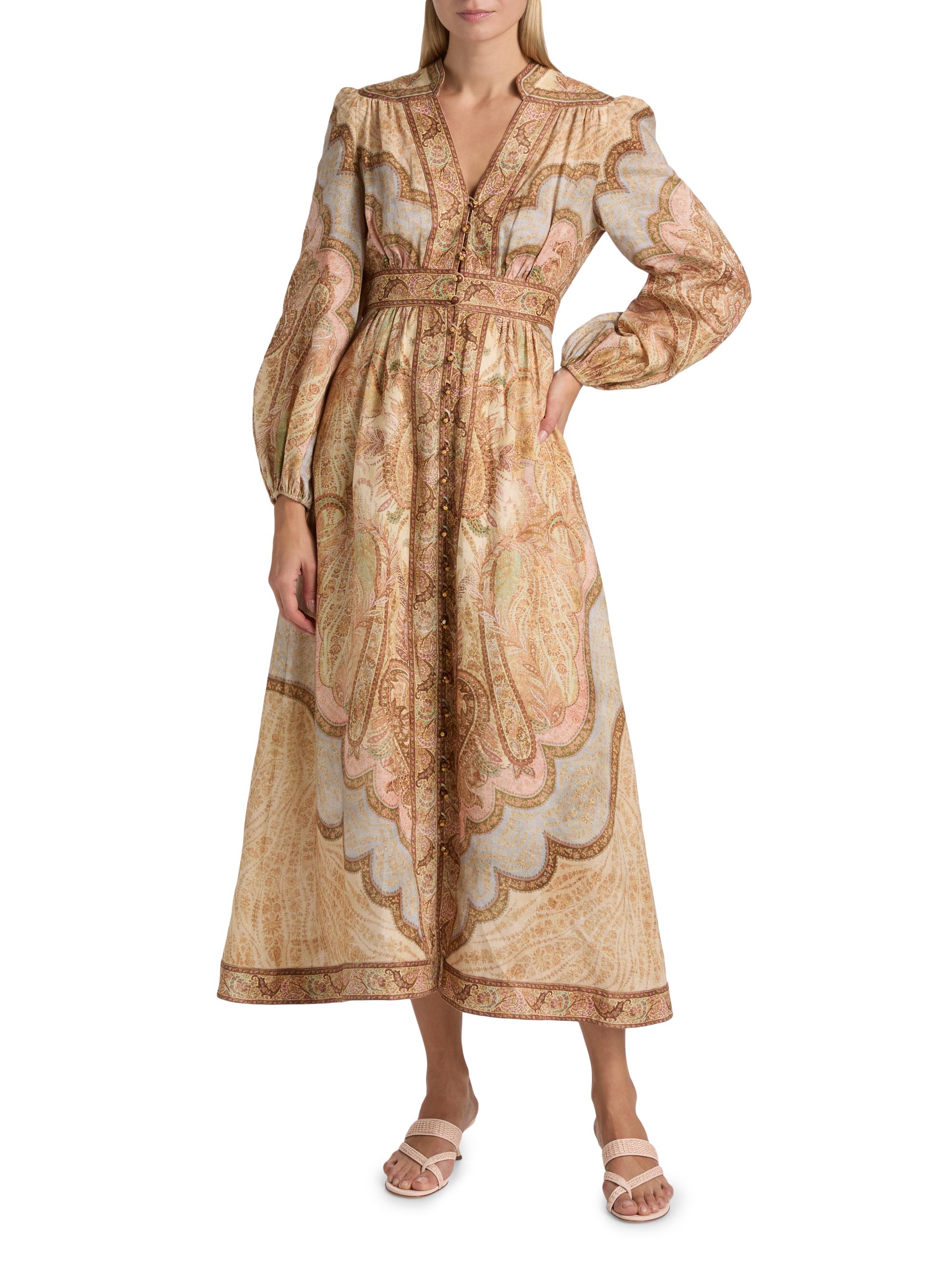 linen dress maxi long sleeve Long Sleeve Linen Dress for daily effortless style main image 0