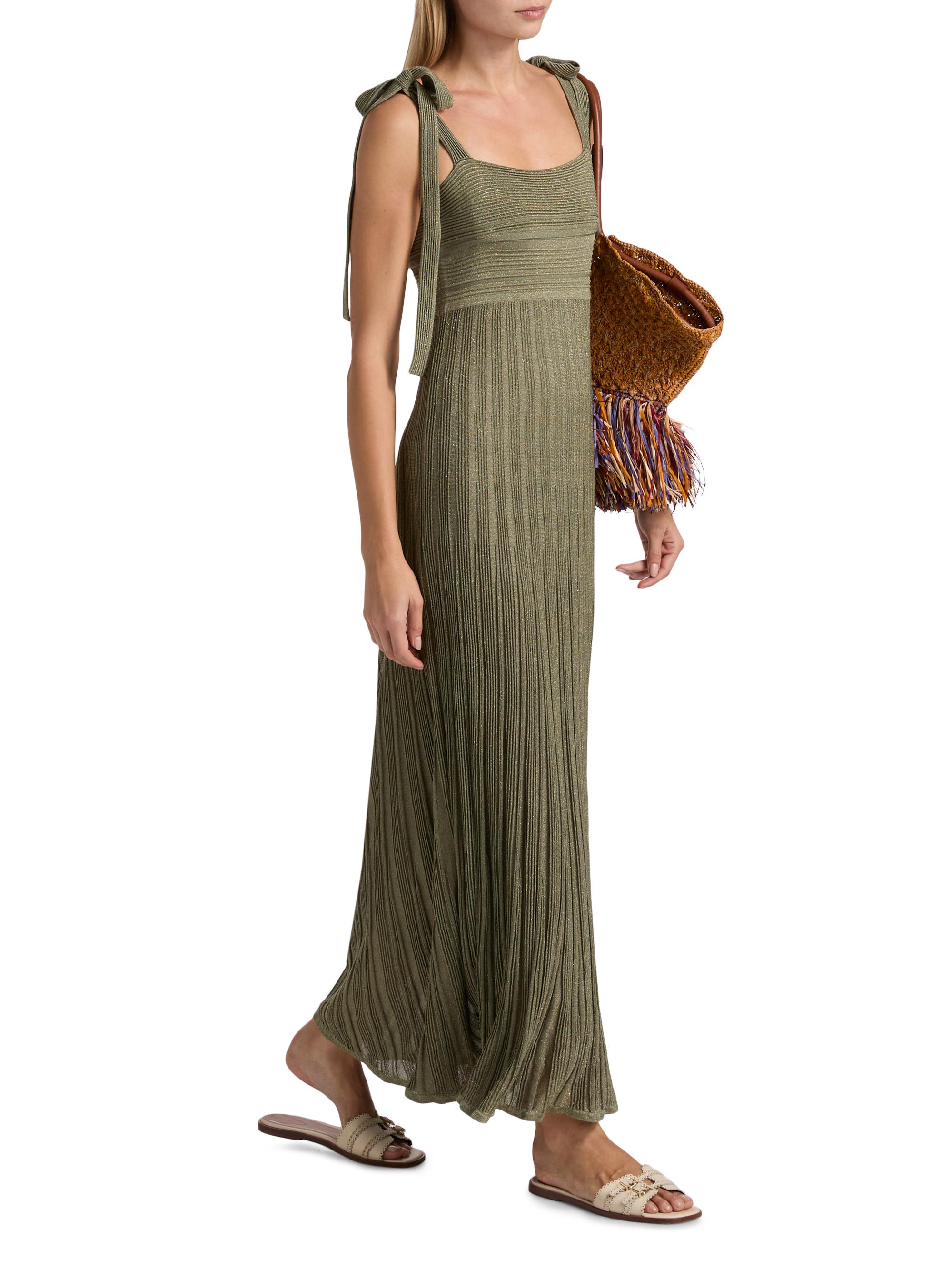 zimmermann waverly metallic tie maxi dress NEW Zimmermann Waverly Metallic Tie Maxi Dress Size 3 AU/10 US