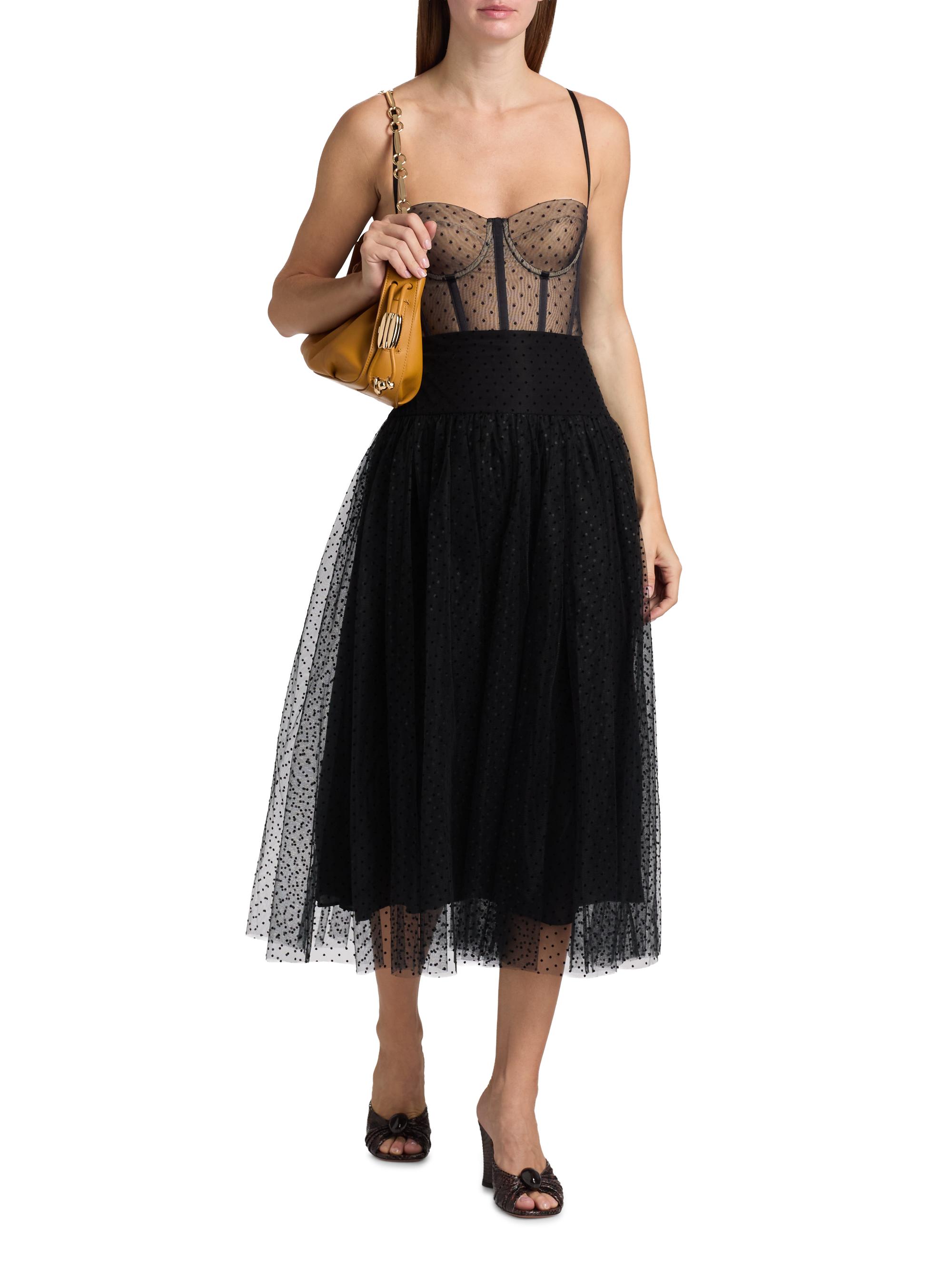 tulle midi dress zimmermann Zimmermann Tulle Corset Midi Dress