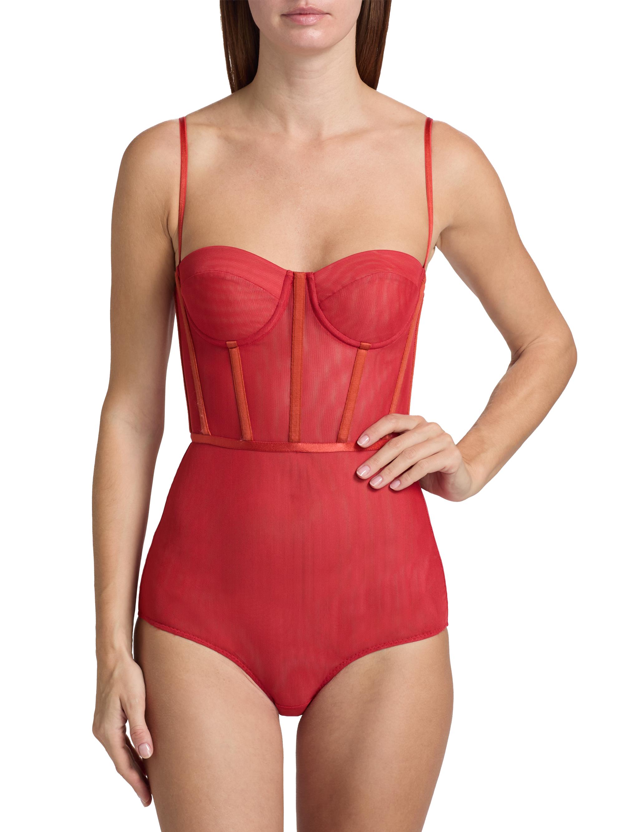 Zimmermann Rebellion Semi-Sheer Corset Bodysuit | Saks Fifth Avenue