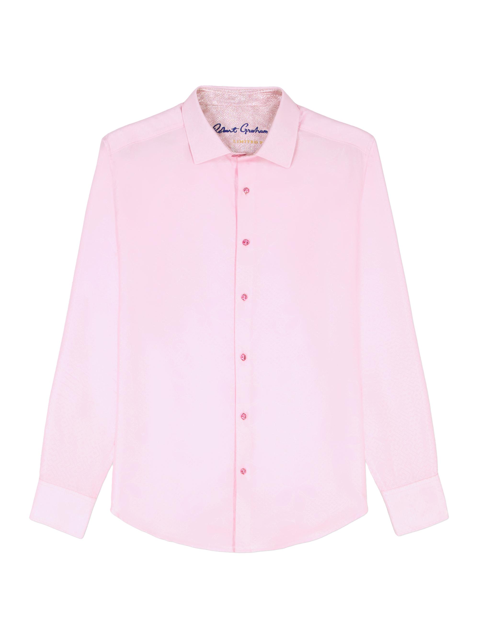 Robert Graham Men's Rosanthe Woven Shirt - Pink