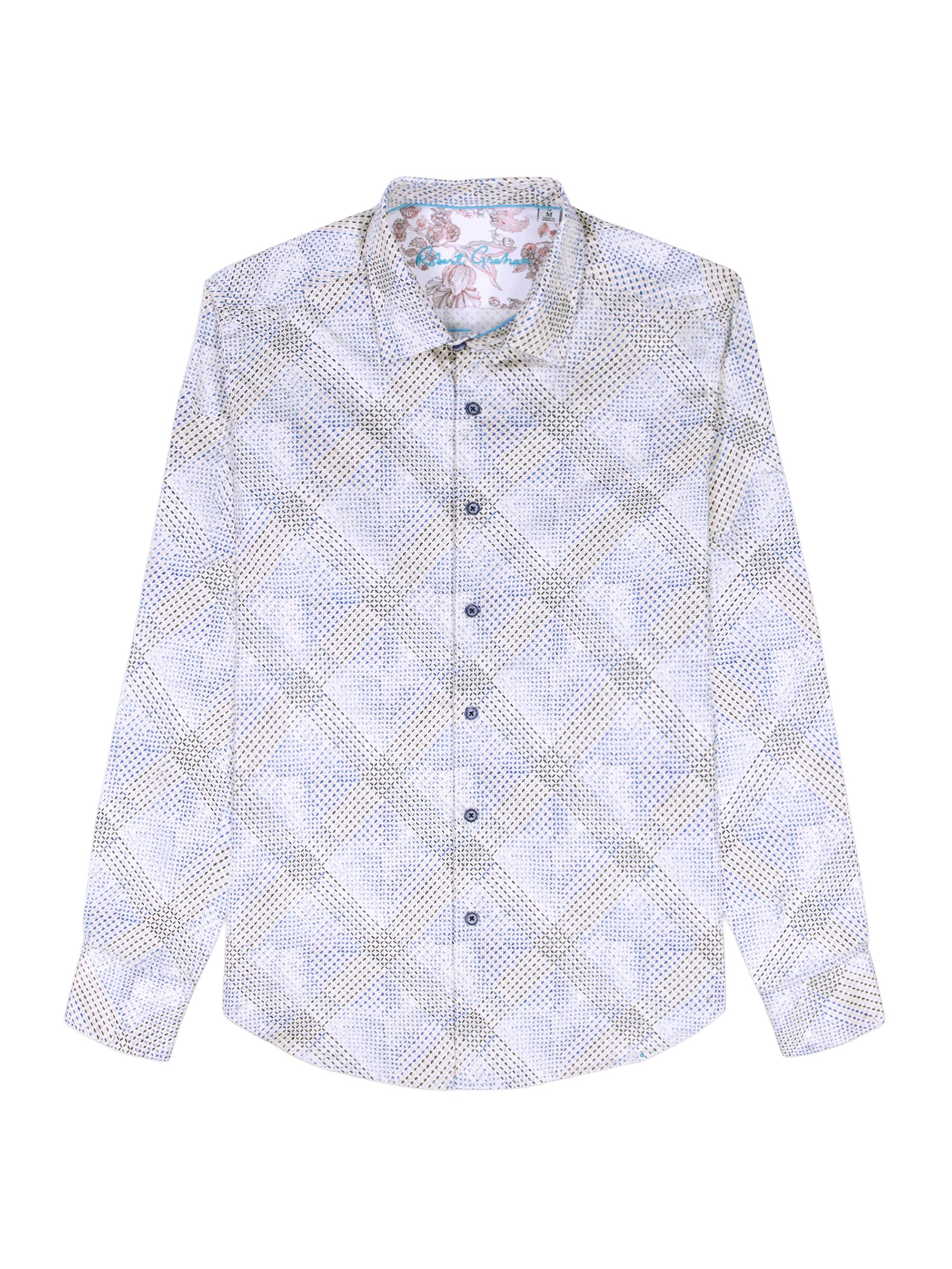 Robert Graham Men's Shillibeer Grid Print Shirt