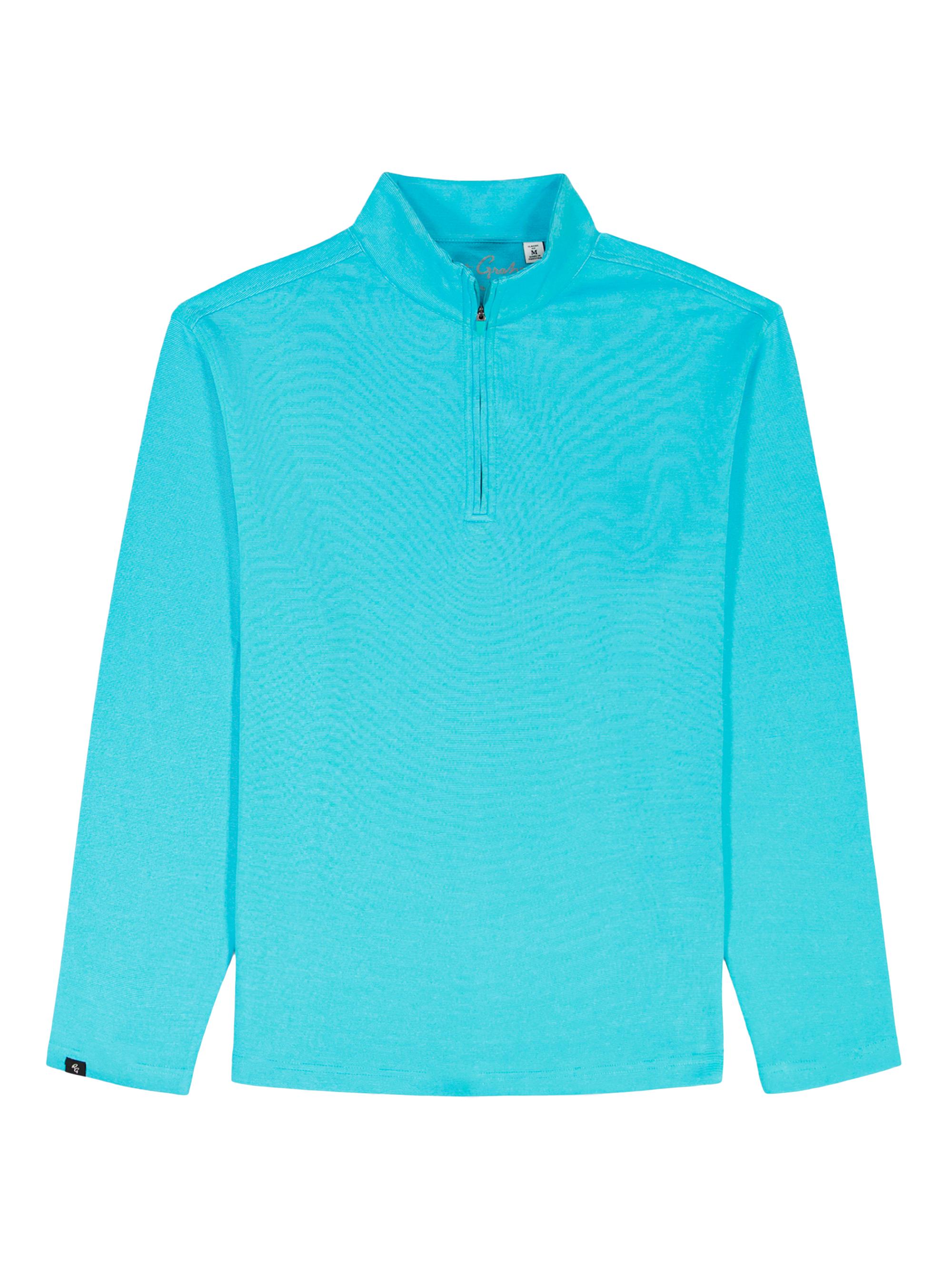 Robert Graham Men's Troland Quarter-Zip Pullover - Peacock Blue