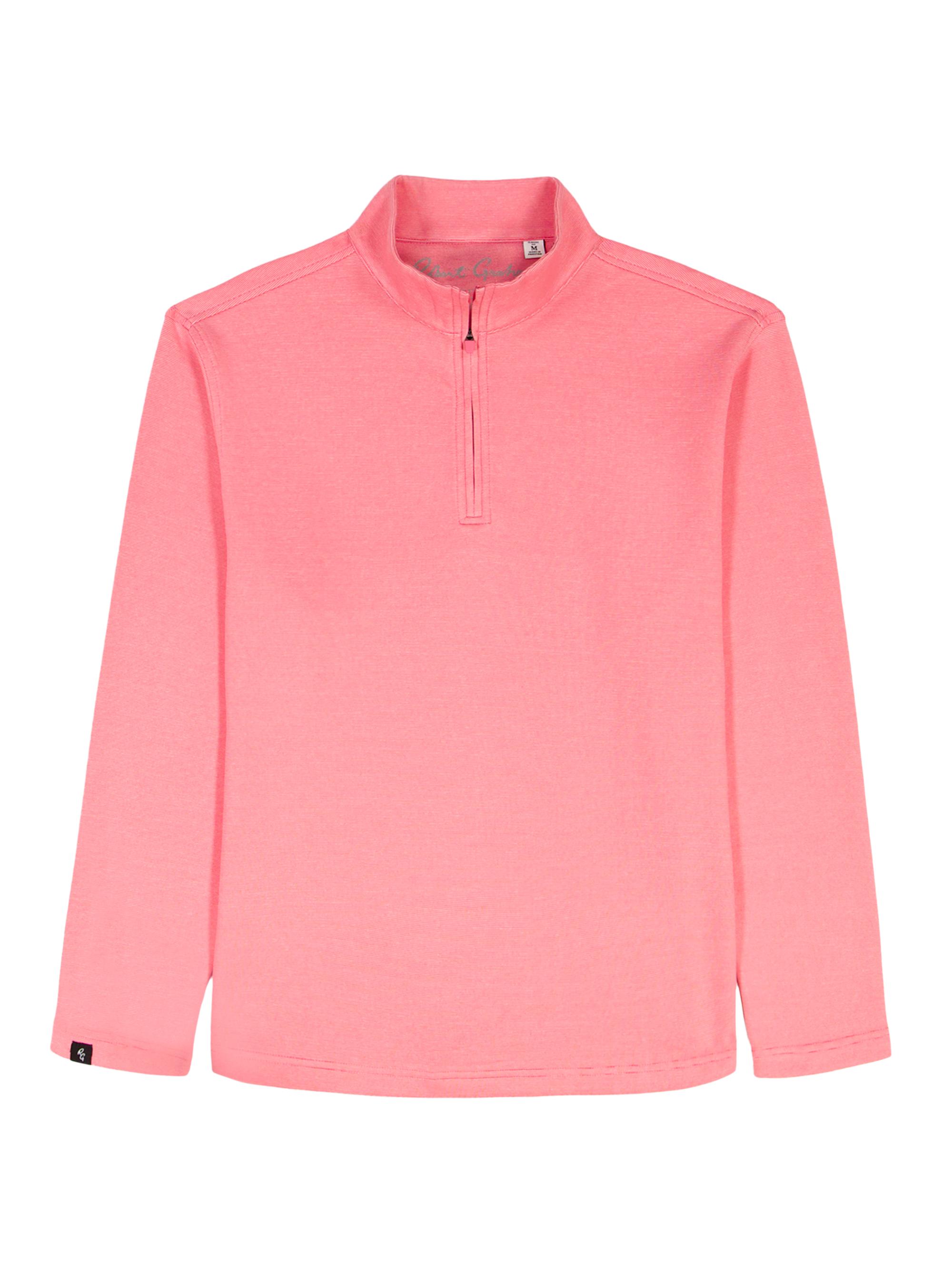 Robert Graham Men's Troland Quarter-Zip Pullover - Pink Lemonade