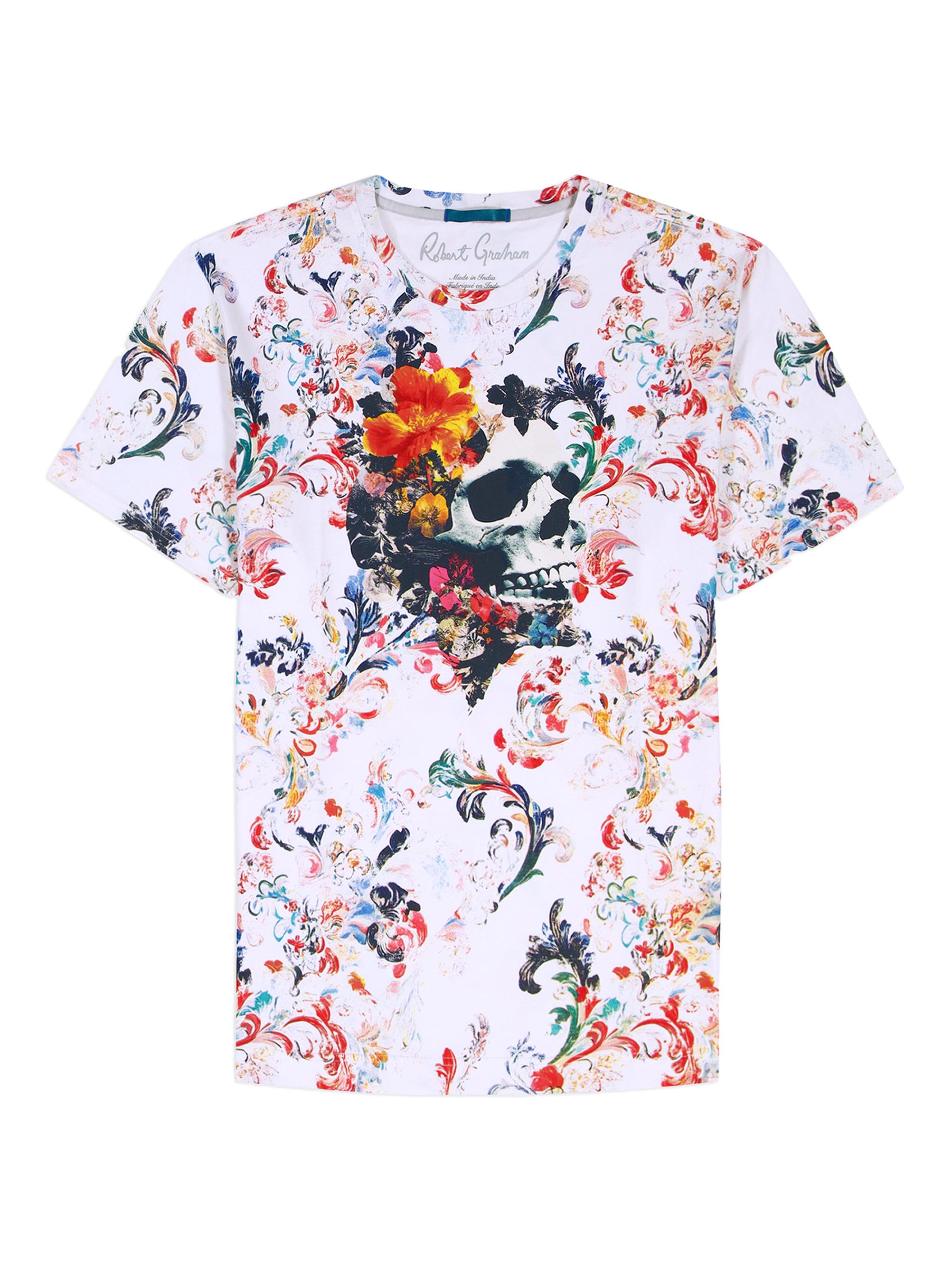 Robert Graham Men's Deadly Blossom Graphic T-Shirt
