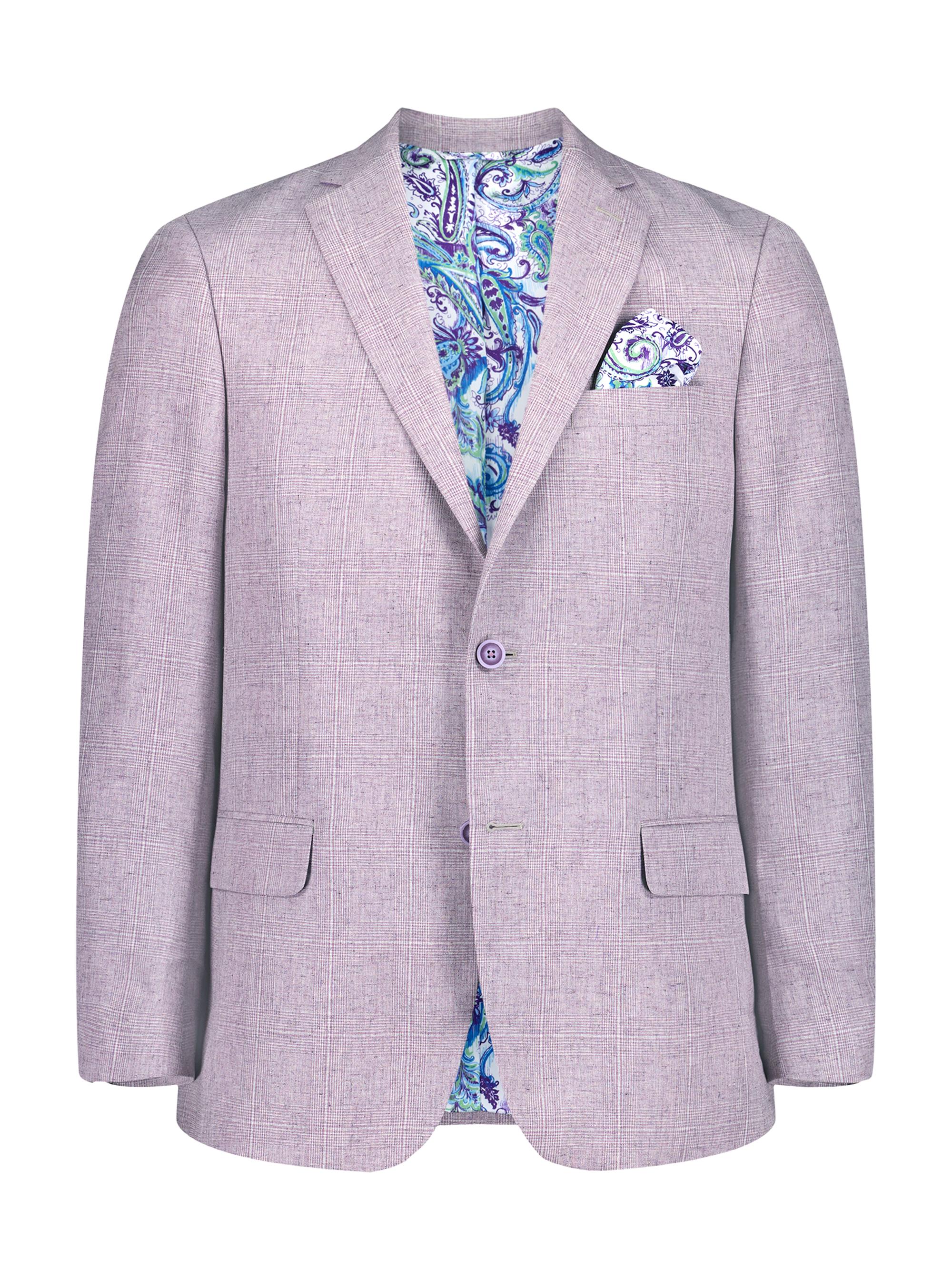 Robert Graham Men's Salford Plaid Woven Sport Coat - Light Purple