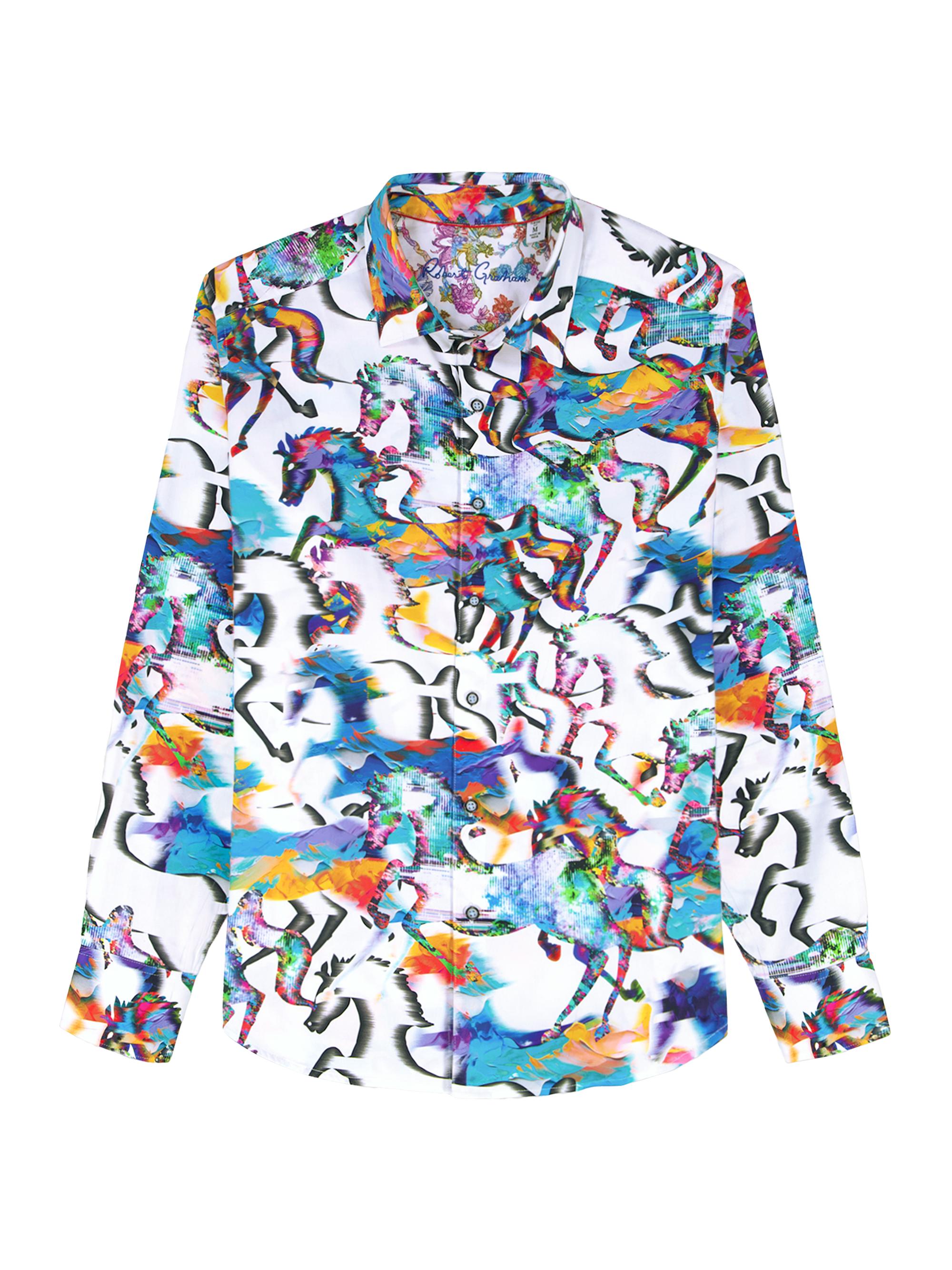 Robert Graham Men's Mane Event Stretch-Cotton Button-Front Shirt