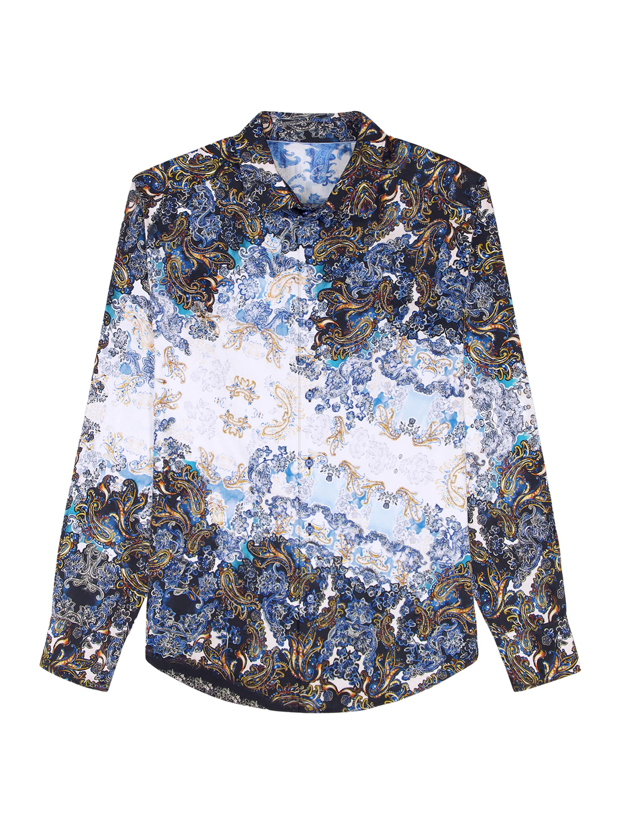 Robert Graham Men's Clapham Embellished Paisley & Floral Cotton Shirt