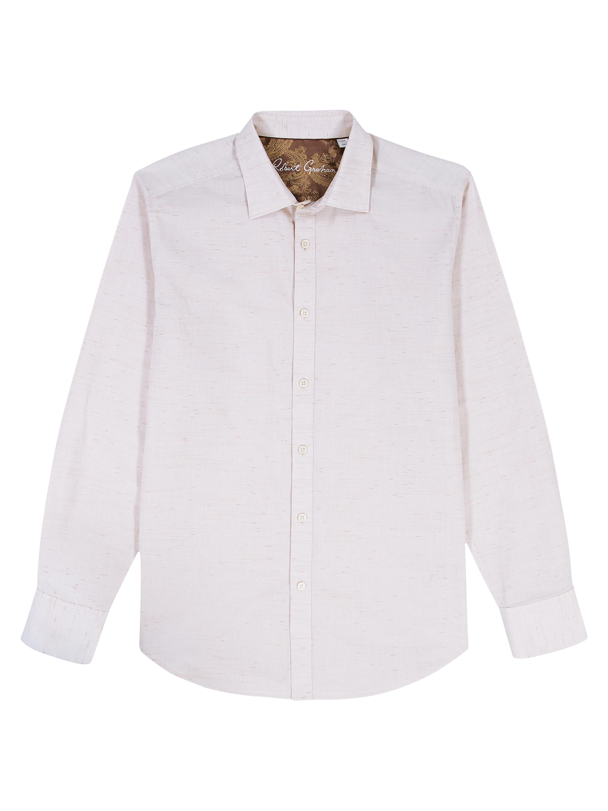 Robert Graham Men's Avondale Chambray Cotton Shirt - Sand