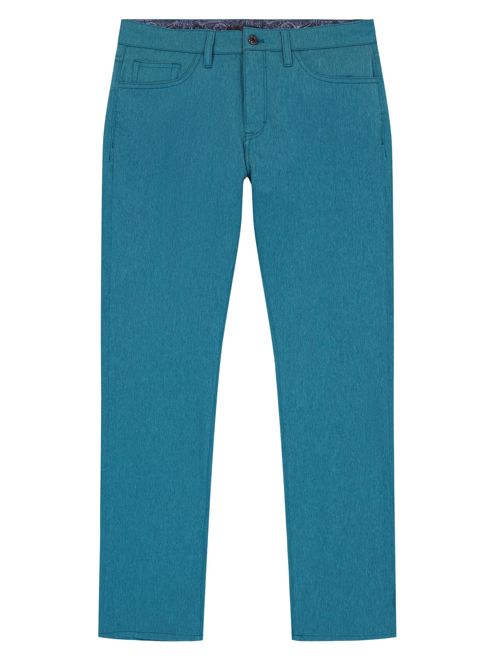 Robert Graham Men's Grady Five-Pocket Woven Pants - Dark Teal
