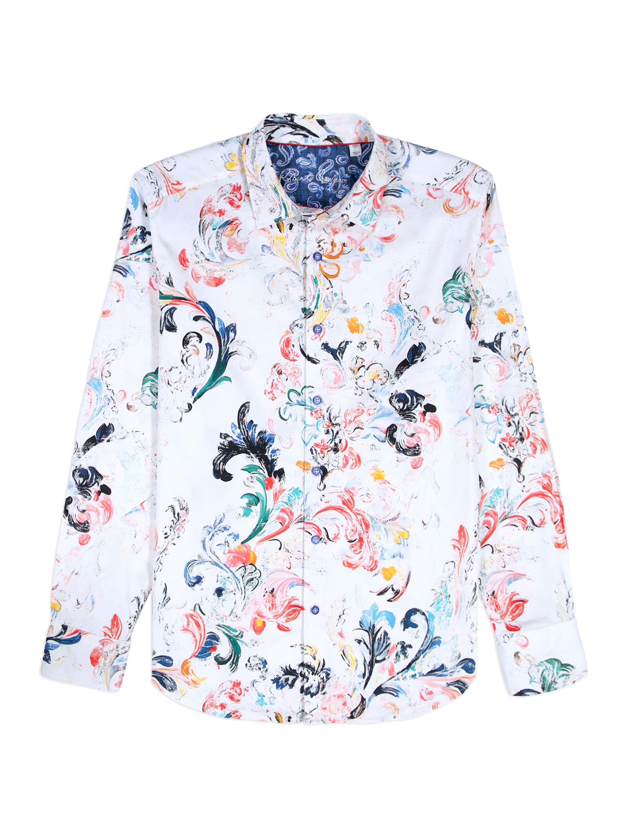 Robert Graham Men's Aldersgate Printed Stretch-Cotton Shirt