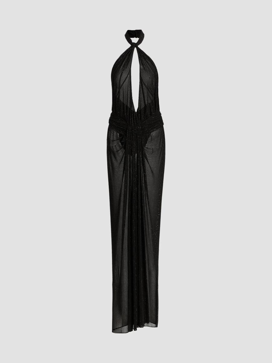 ronny kobo wyeth halter knit combo maxi dress Katia Rhinestone-Embellished dress_type_Floral Print