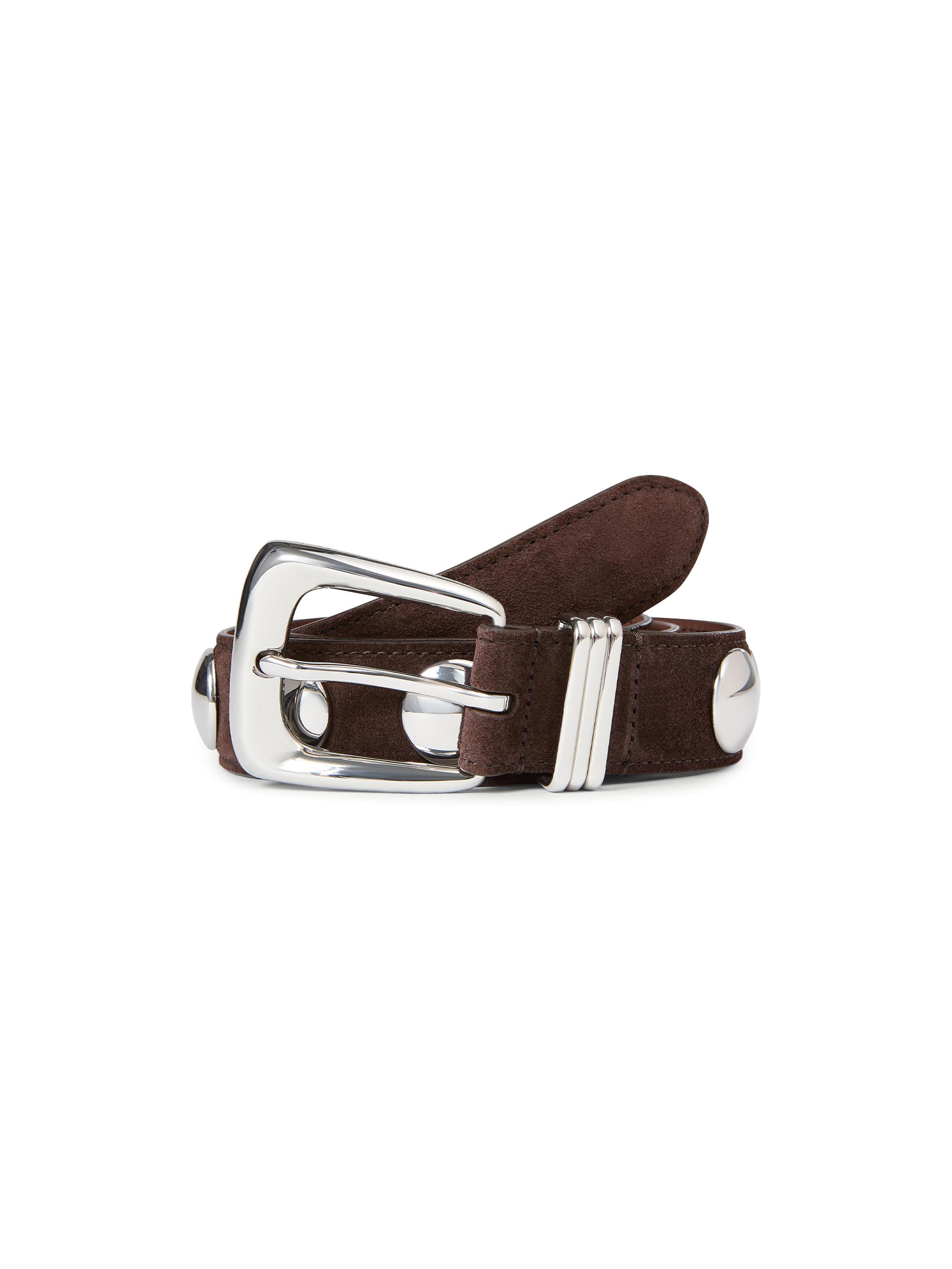 Veronica Beard Stud Cowgirl Leather Belt Leather belt Veronica Beard Black size 41 Inches in Leather  main image 4