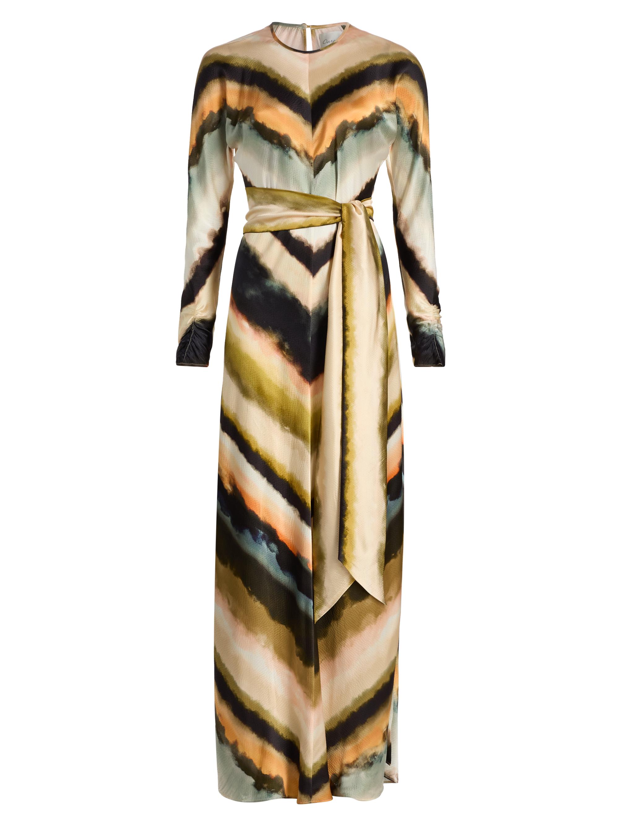 Cara Cara Women's Montgomery Printed Silk Maxi Dress - Midnight Mist