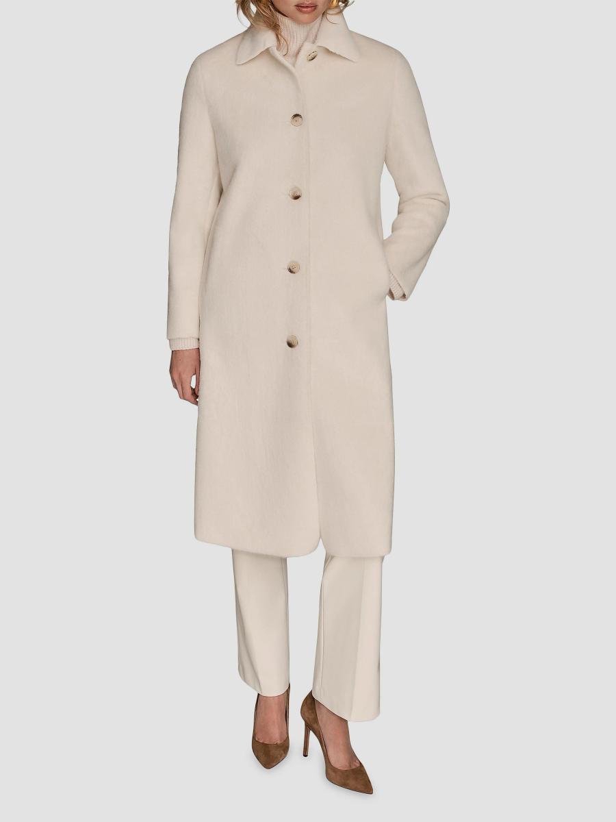 Donna Karan New York Faux-Fur Single-Breasted Coat | Saks Fifth Avenue