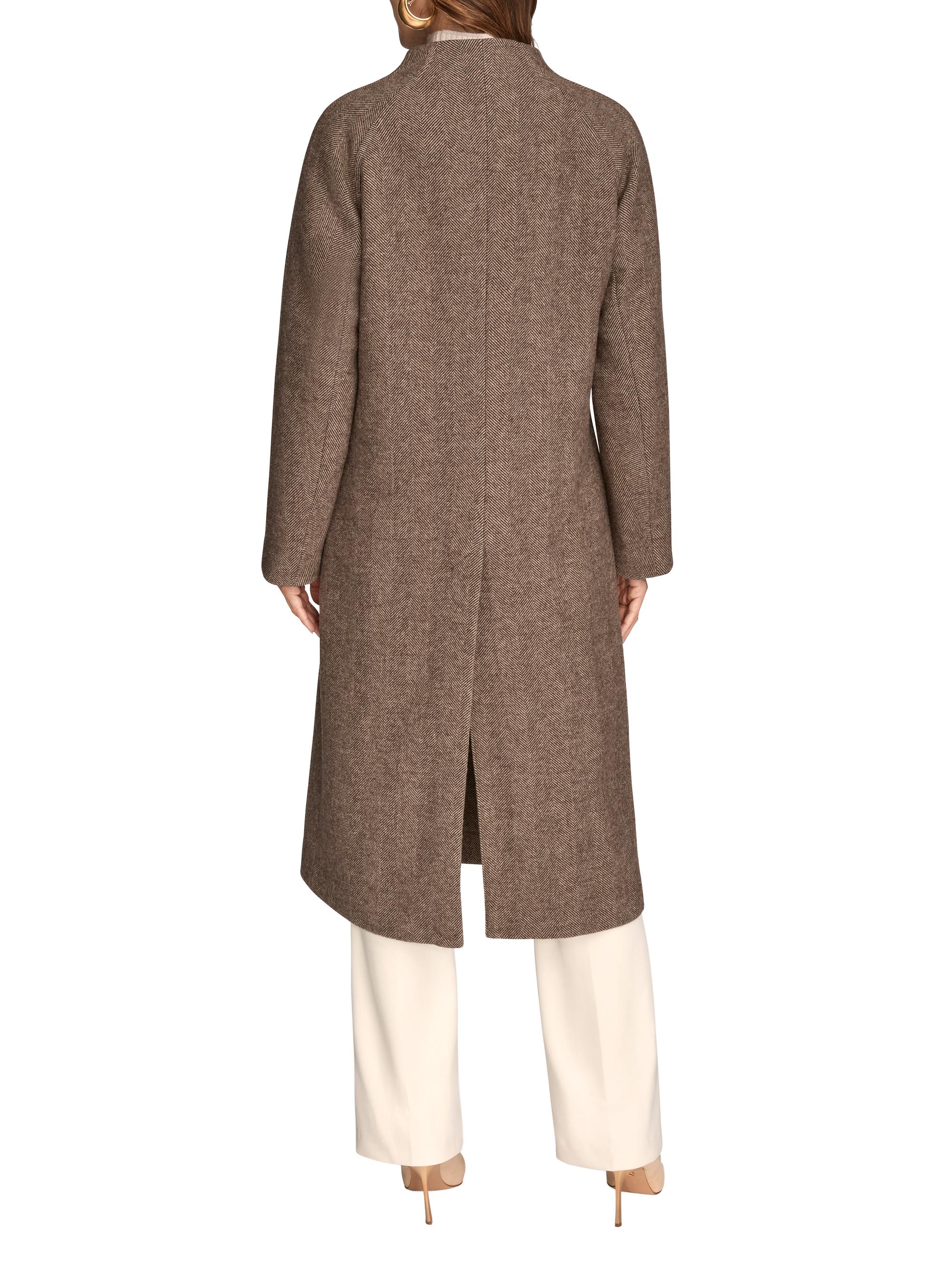 Donna Karan Cocoon Double-Breasted Wool-Blend Coat | Saks Fifth Avenue