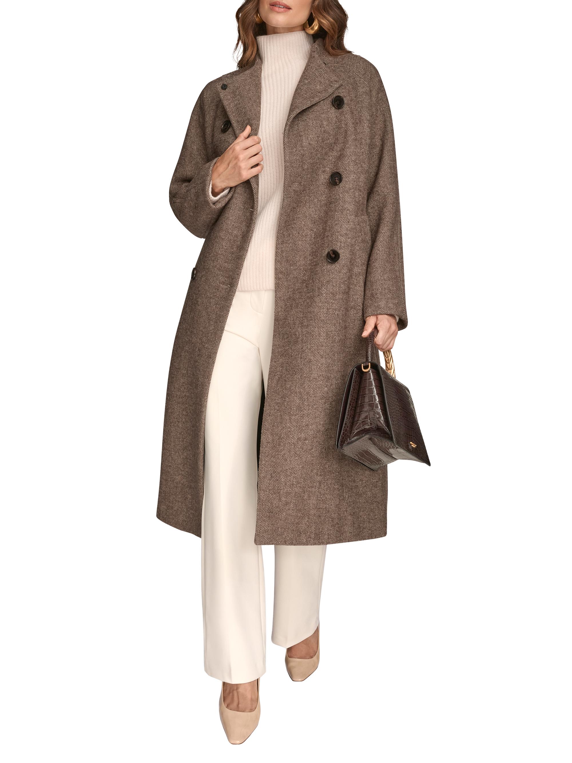 Manteau Femme SINCE'RE En Laine Bouclée - Rose - Neuf Avec Étiquettes
