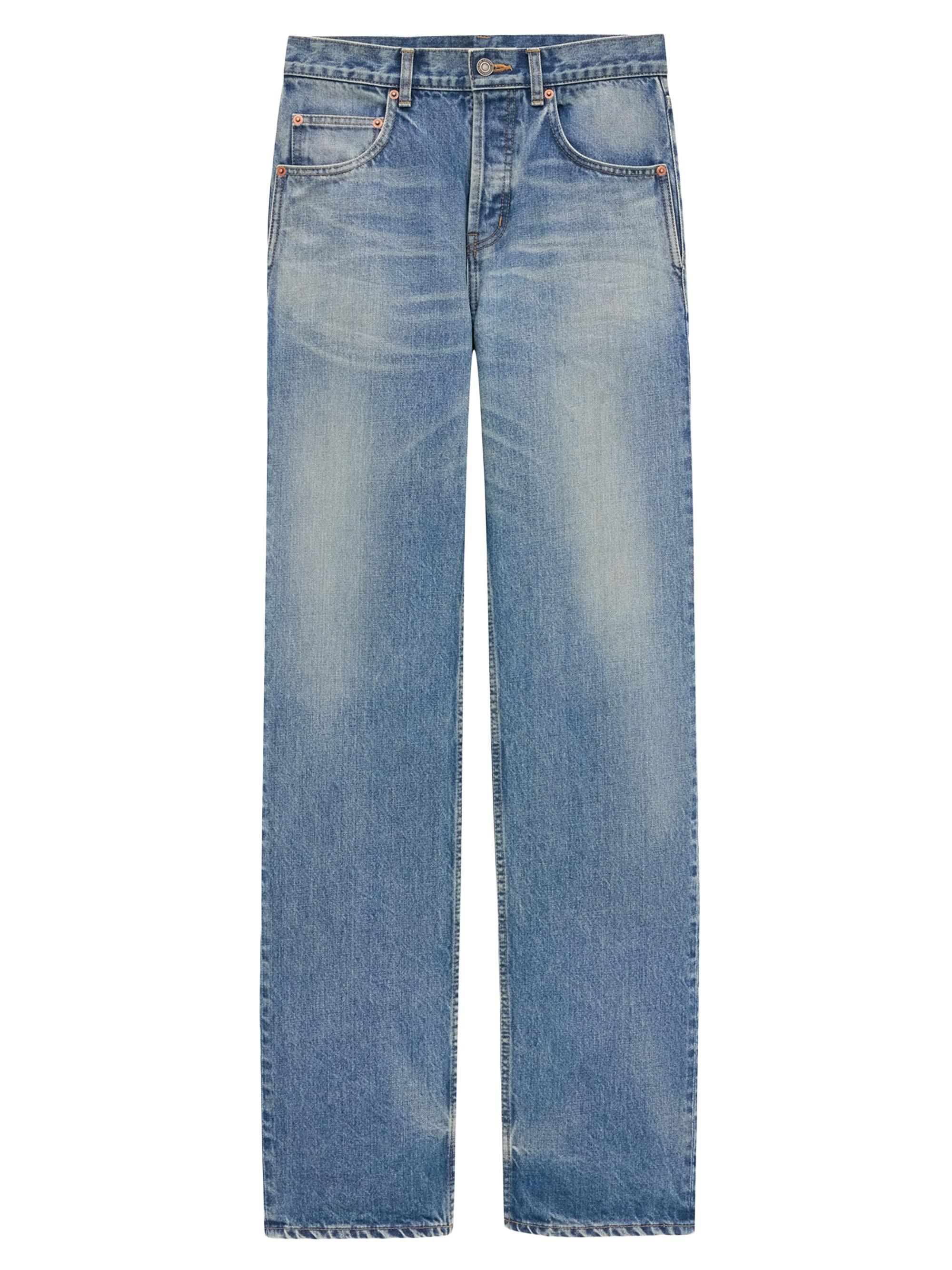 Saint Laurent Baggy Jeans in Denim | Saks Fifth Avenue