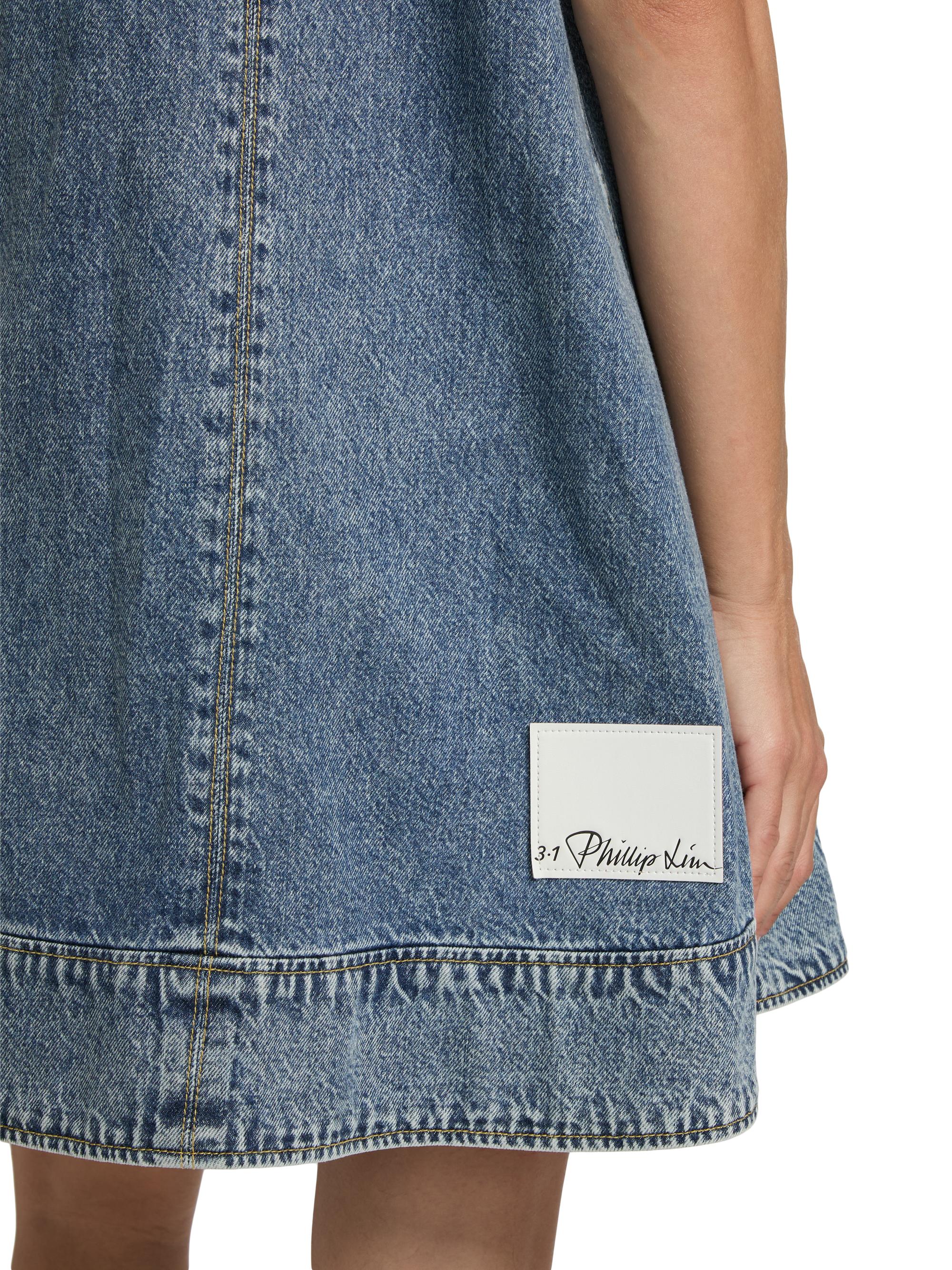 3.1 phillip lim blue dress 3.1 Phillip Lim // Pleated Belted Dress – VSP Consignment