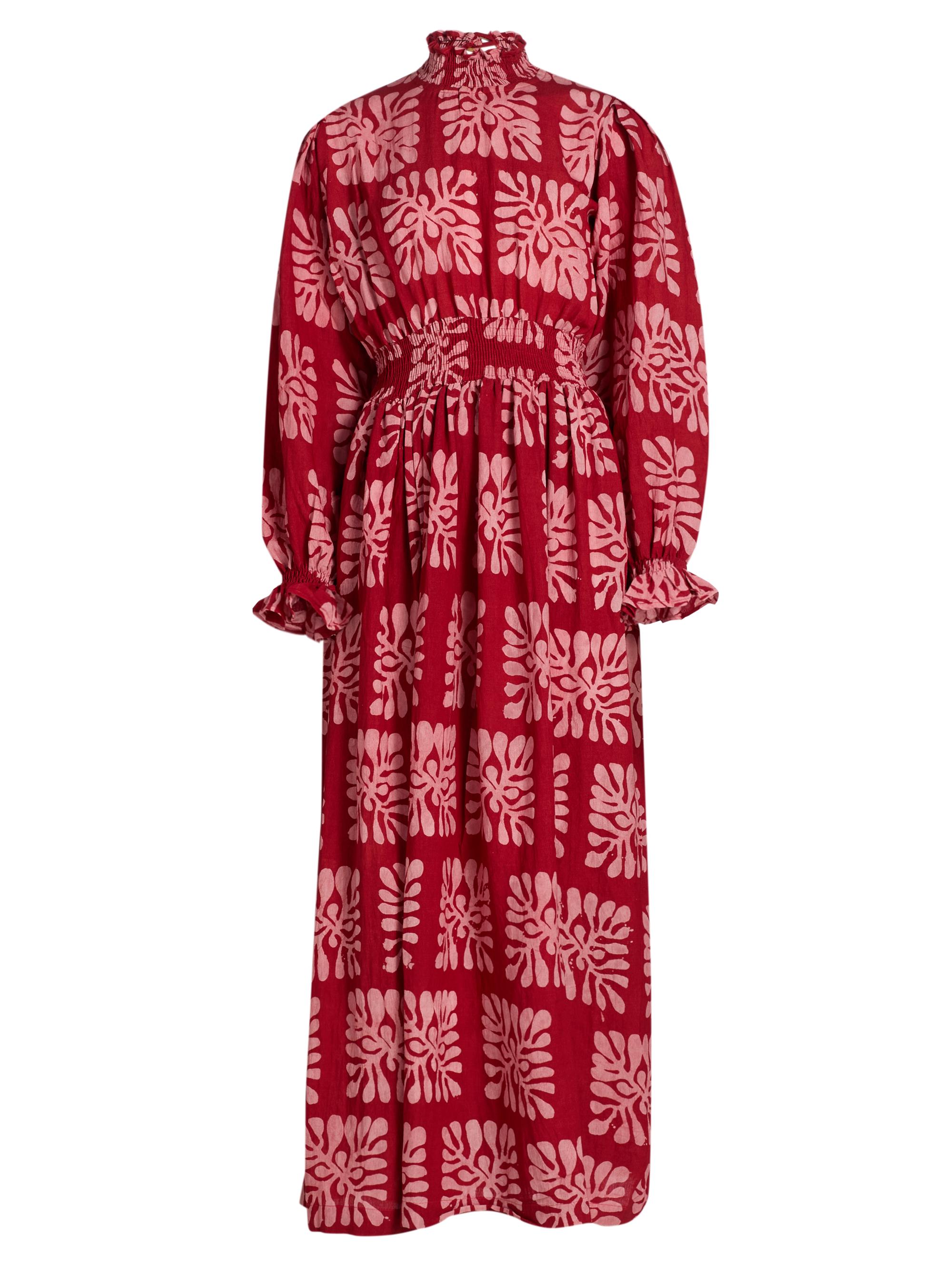 Elisamama Women's Abike Printed Maxi Dress - Red Multi