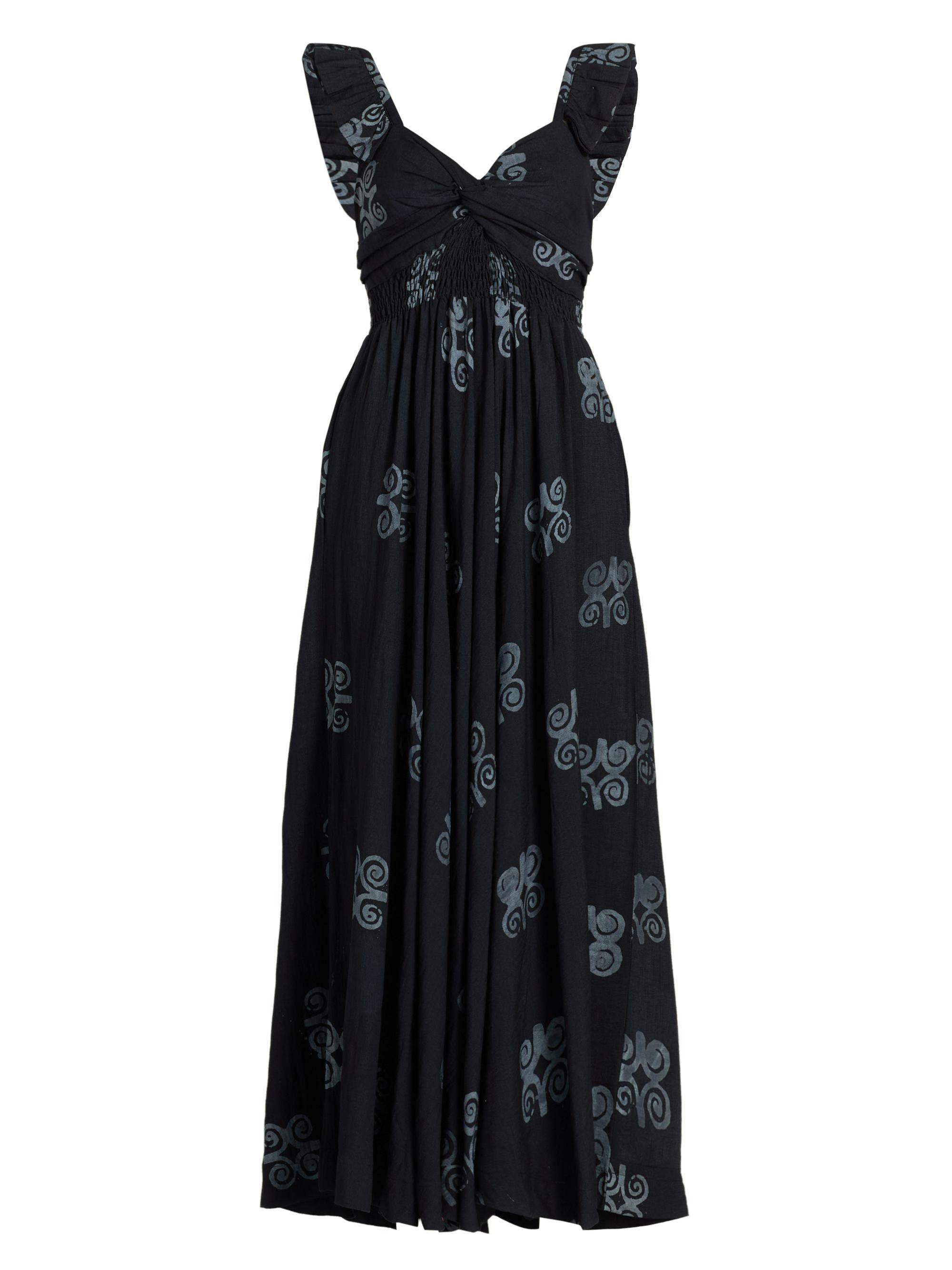 Elisamama Women's Ibukun Printed Maxi Dress - Black