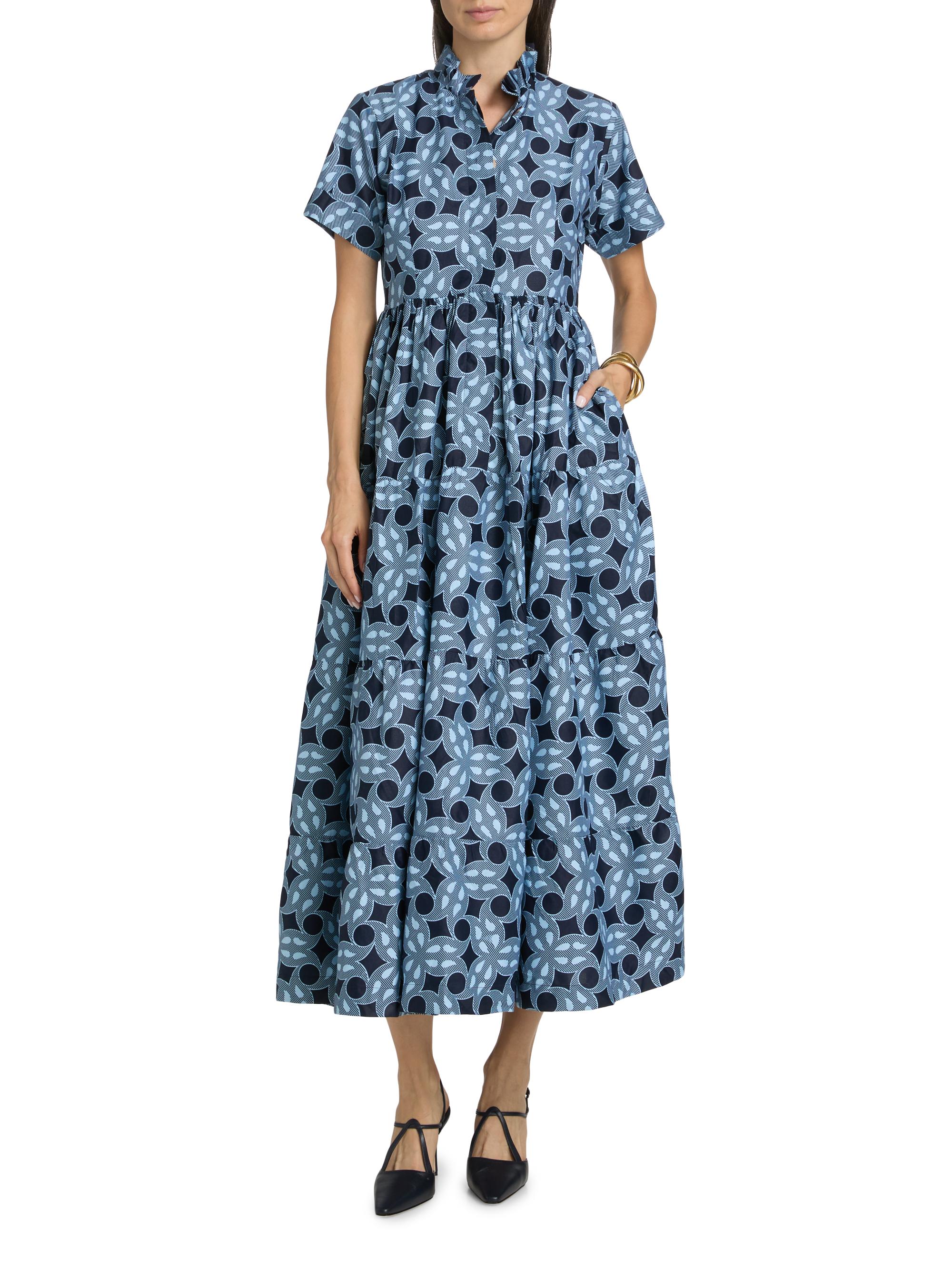 Elisamama Olori Tie-Waist Cotton Maxi Dress | Saks Fifth Avenue