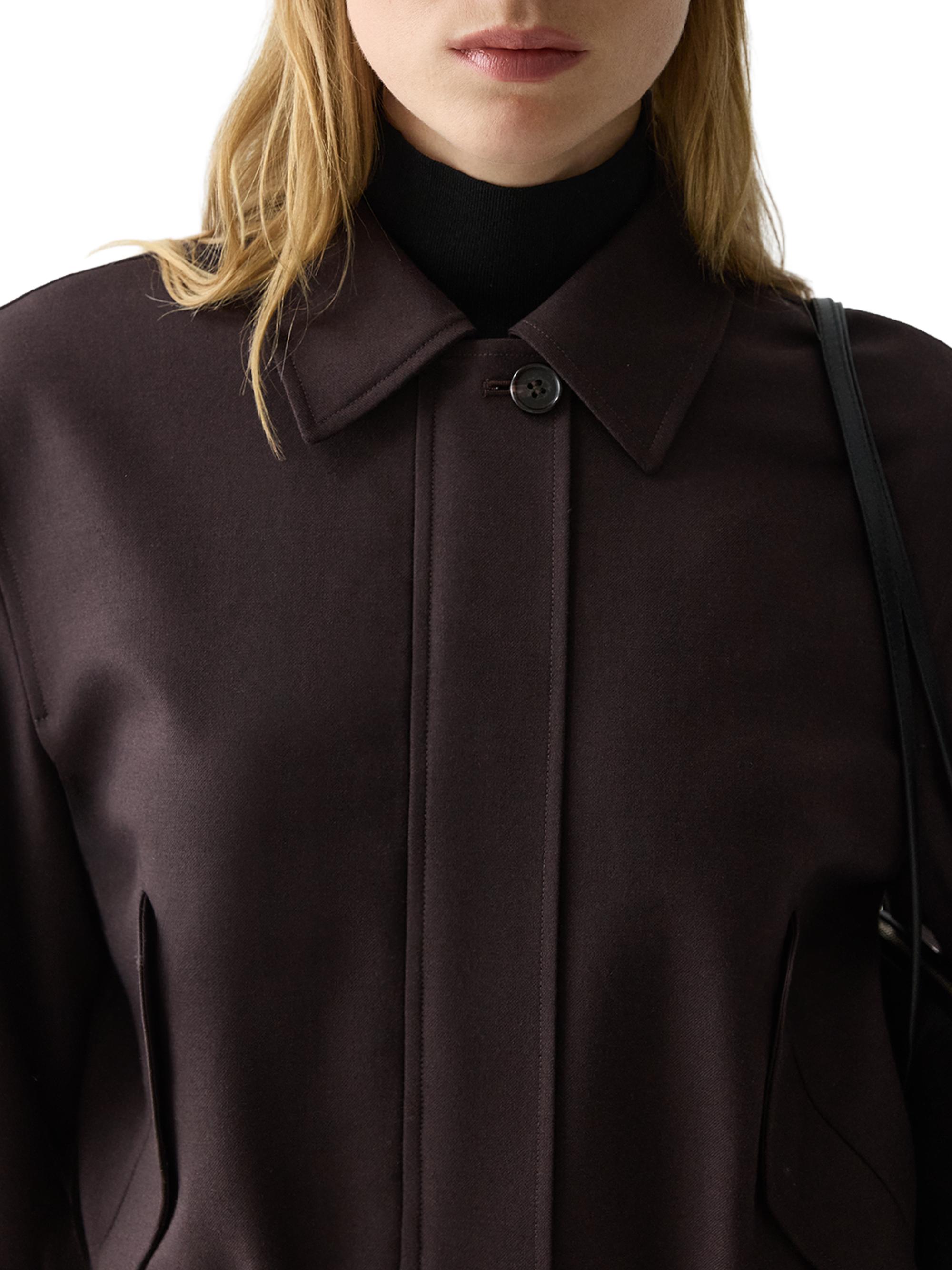 Theory Wool-Blend Crop Track Jacket | Saks Fifth Avenue