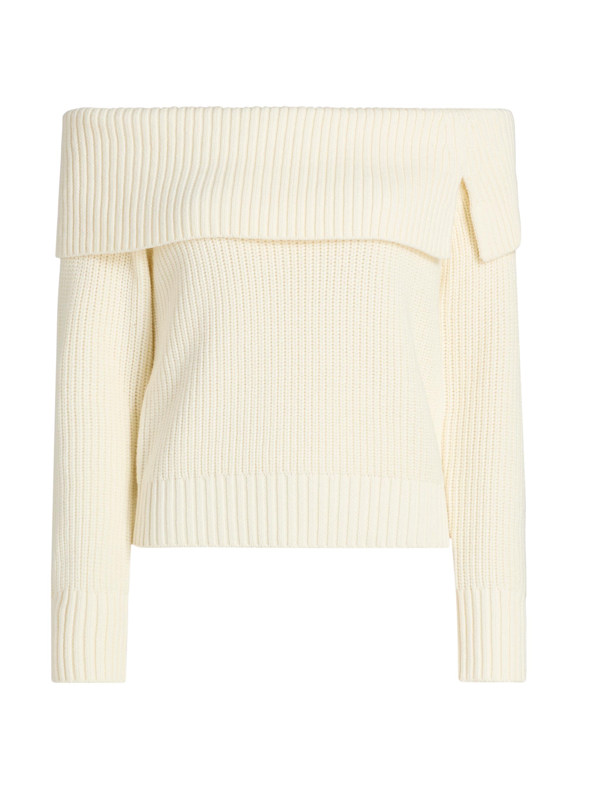 If Only Studio Off-The-Shoulder Chunky Sweater | Saks Fifth Avenue