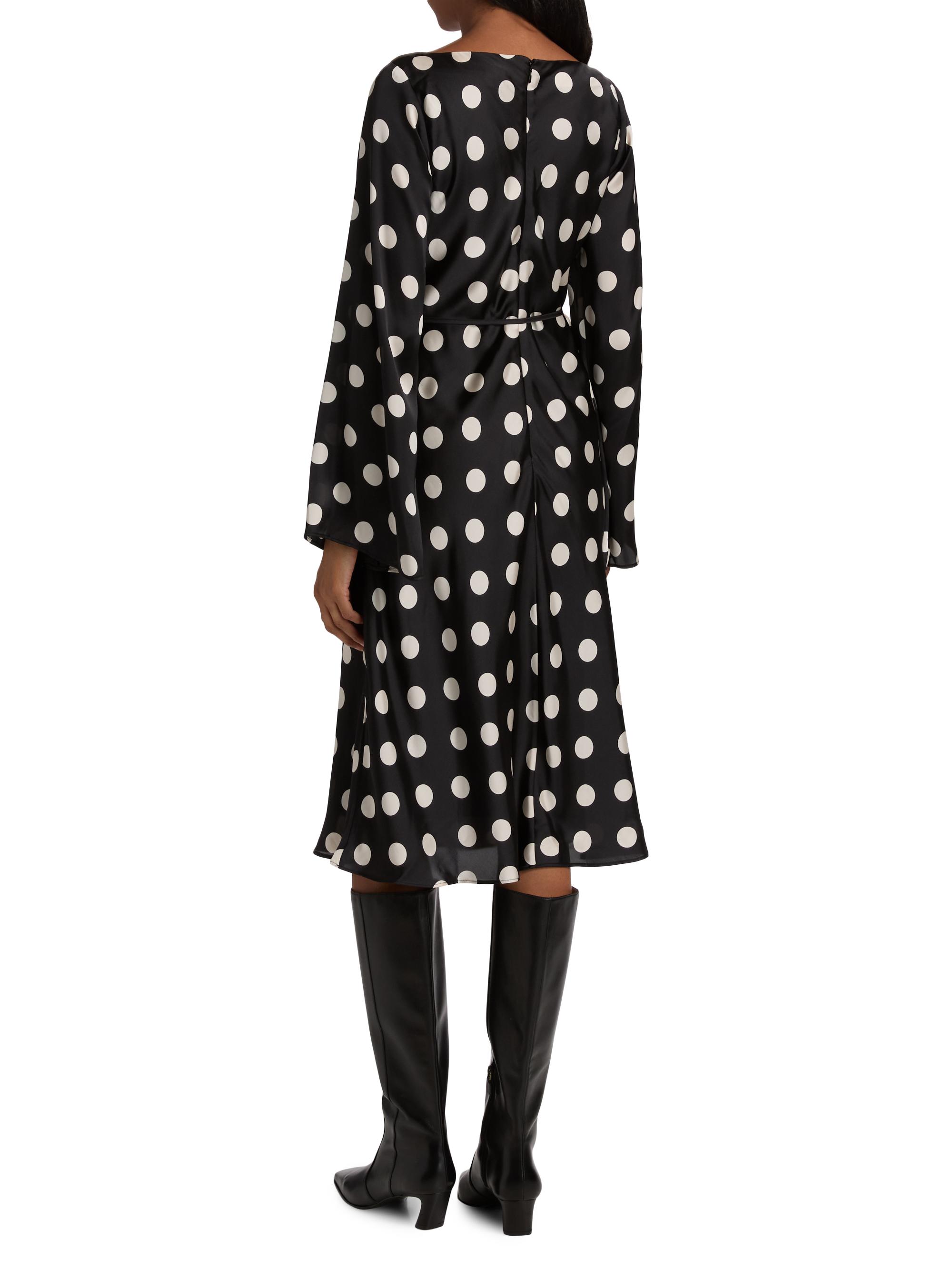 polka dot belted a line dress Lascana Dress female red Polka dots Size 44