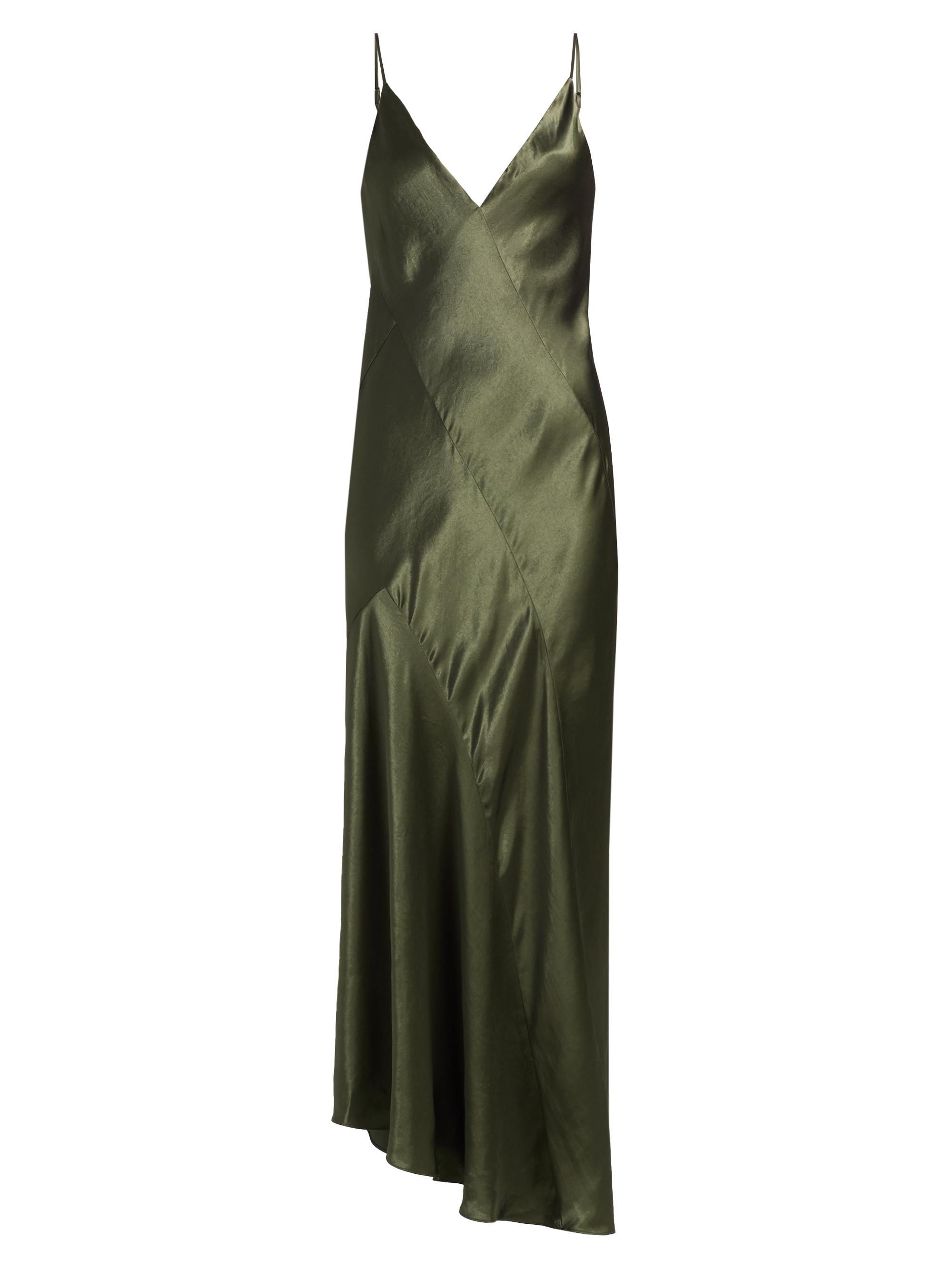 Vince Women's Paneled Bias Slip Midi-Dress - Herba