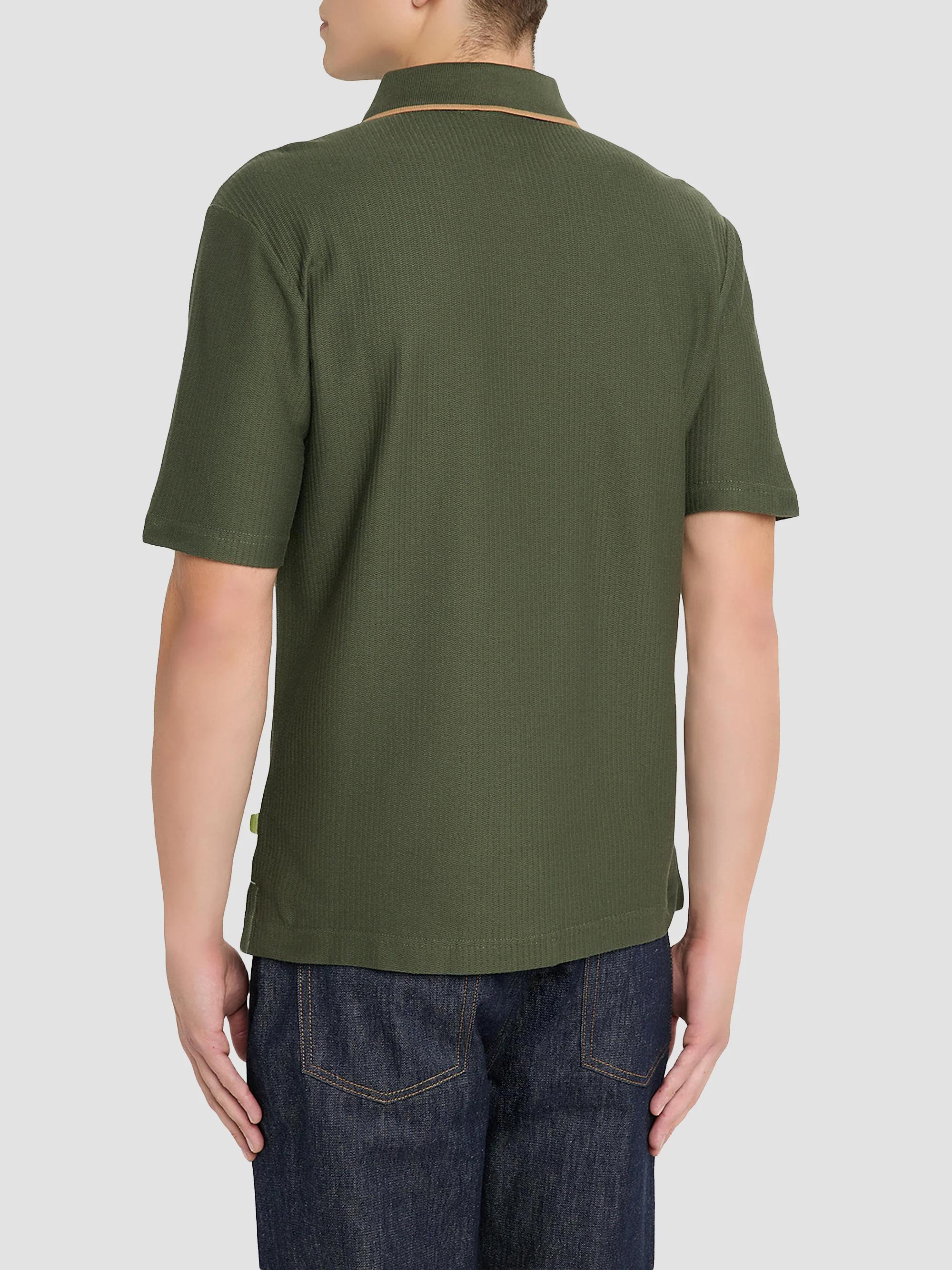 Scotch & Soda Micro-Chevron Cotton Fit Polo Shirt | Saks Fifth Avenue