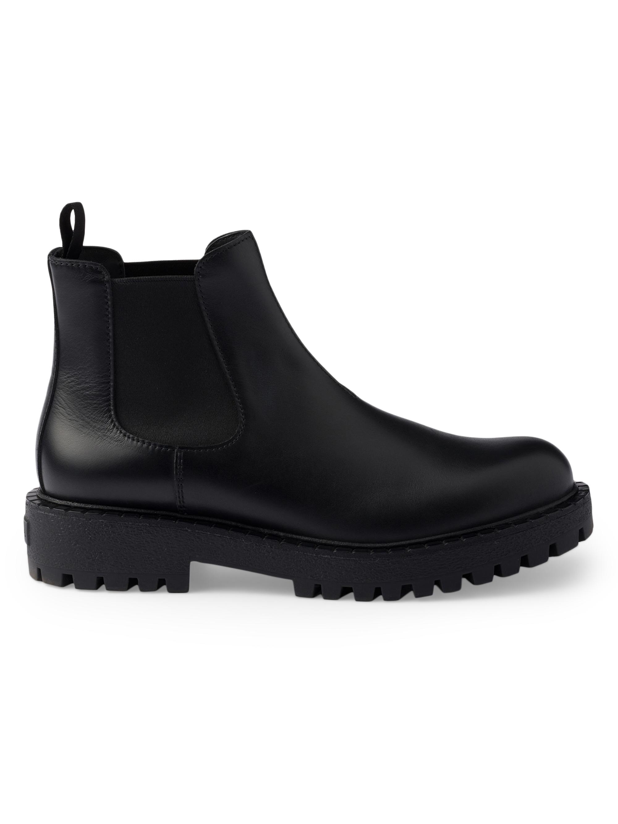Prada Leather Chelsea Boots | Saks Fifth Avenue