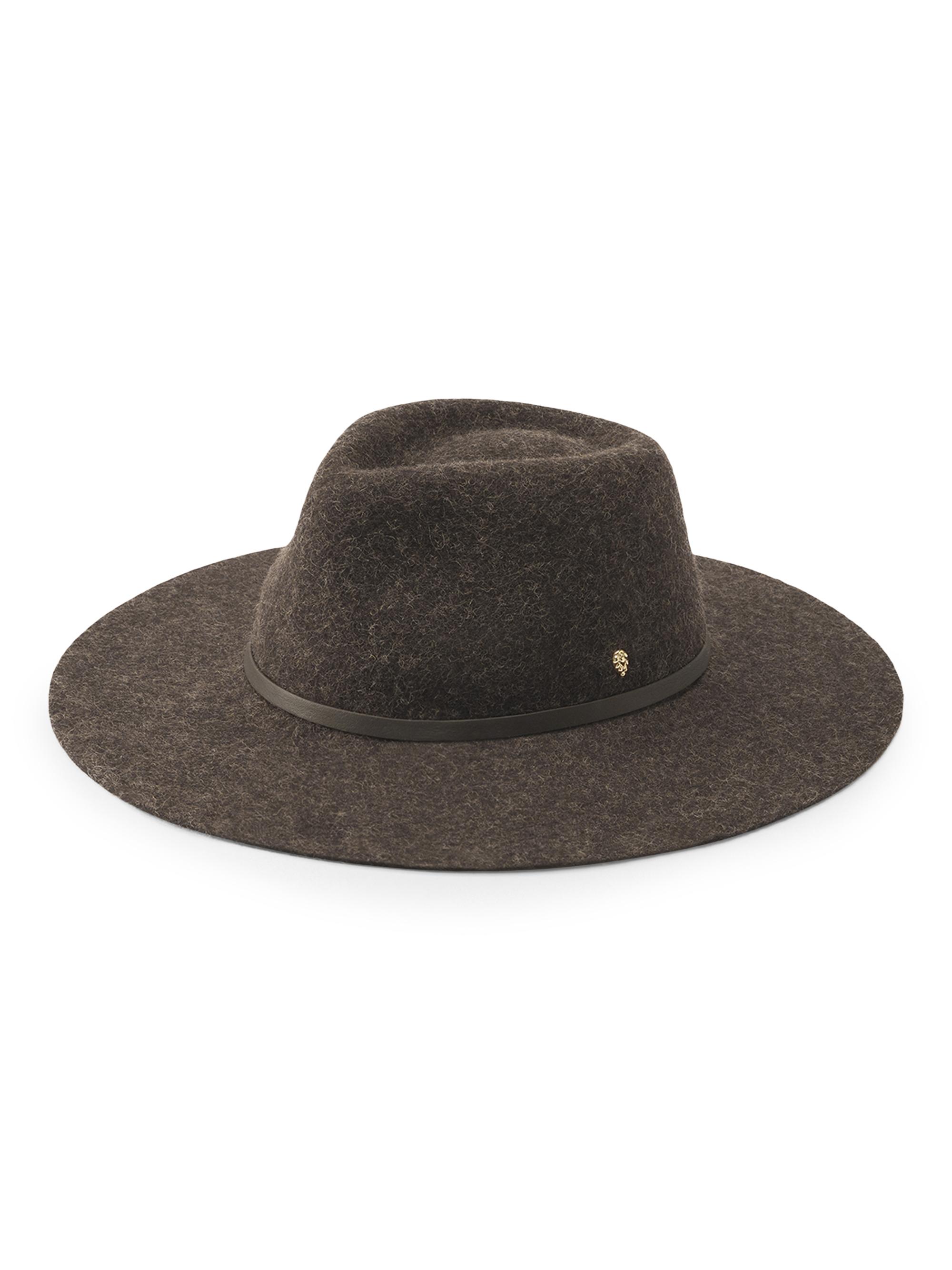 Helen Kaminski Women's Claude Felted Merino Wool Fedora - Chocolate