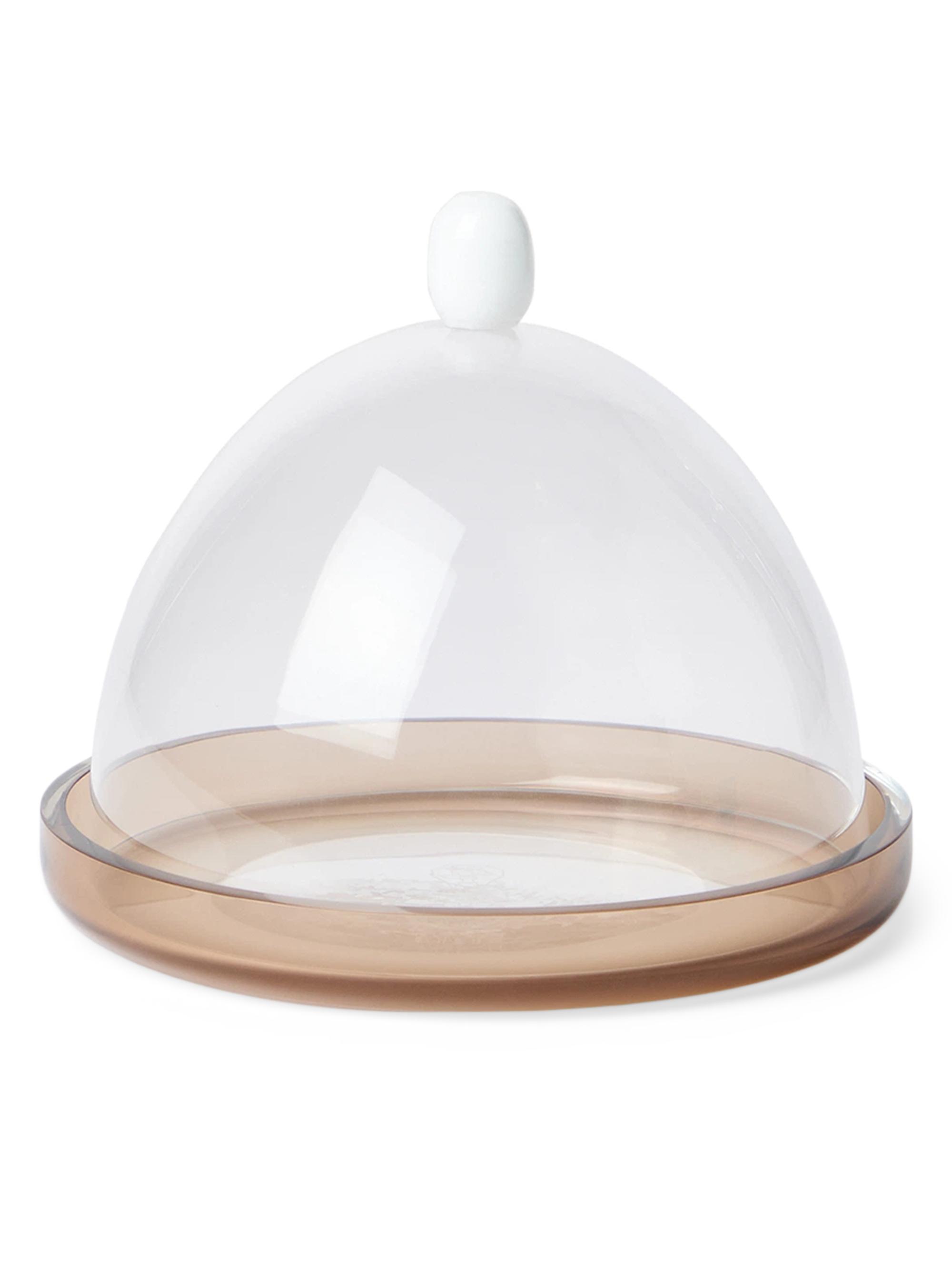 Brunello Cucinelli Murano Glass Plate and Cloche Set - Natural