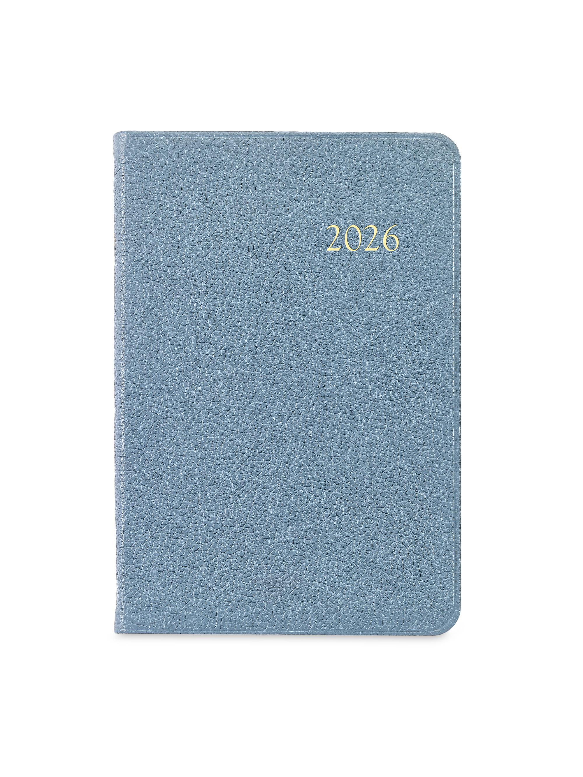 Graphic Image 2026 Pebble Leather Appointment Journal - Beechwood