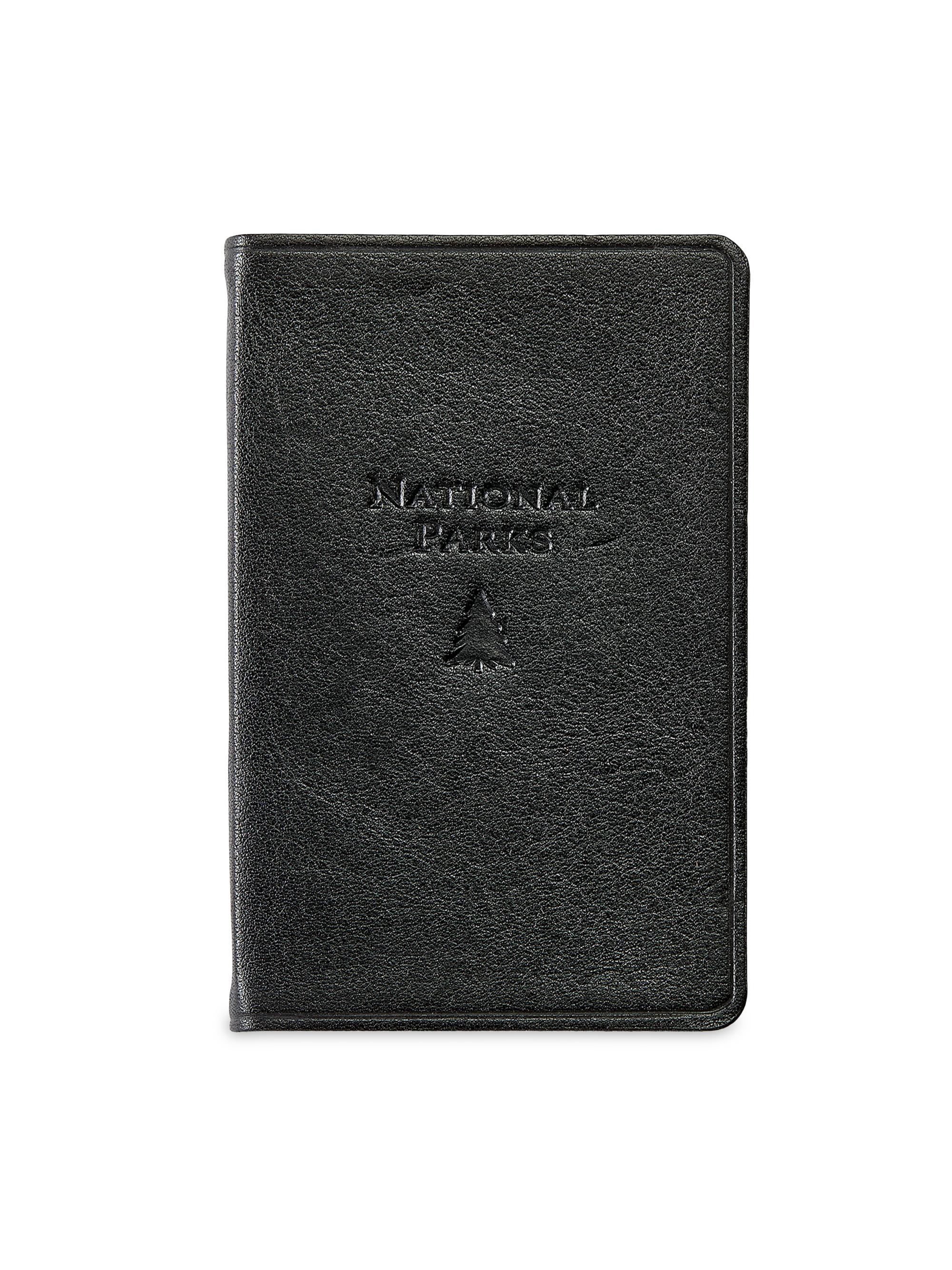 Graphic Image Leather Bound National Parks Atlas - Onyx