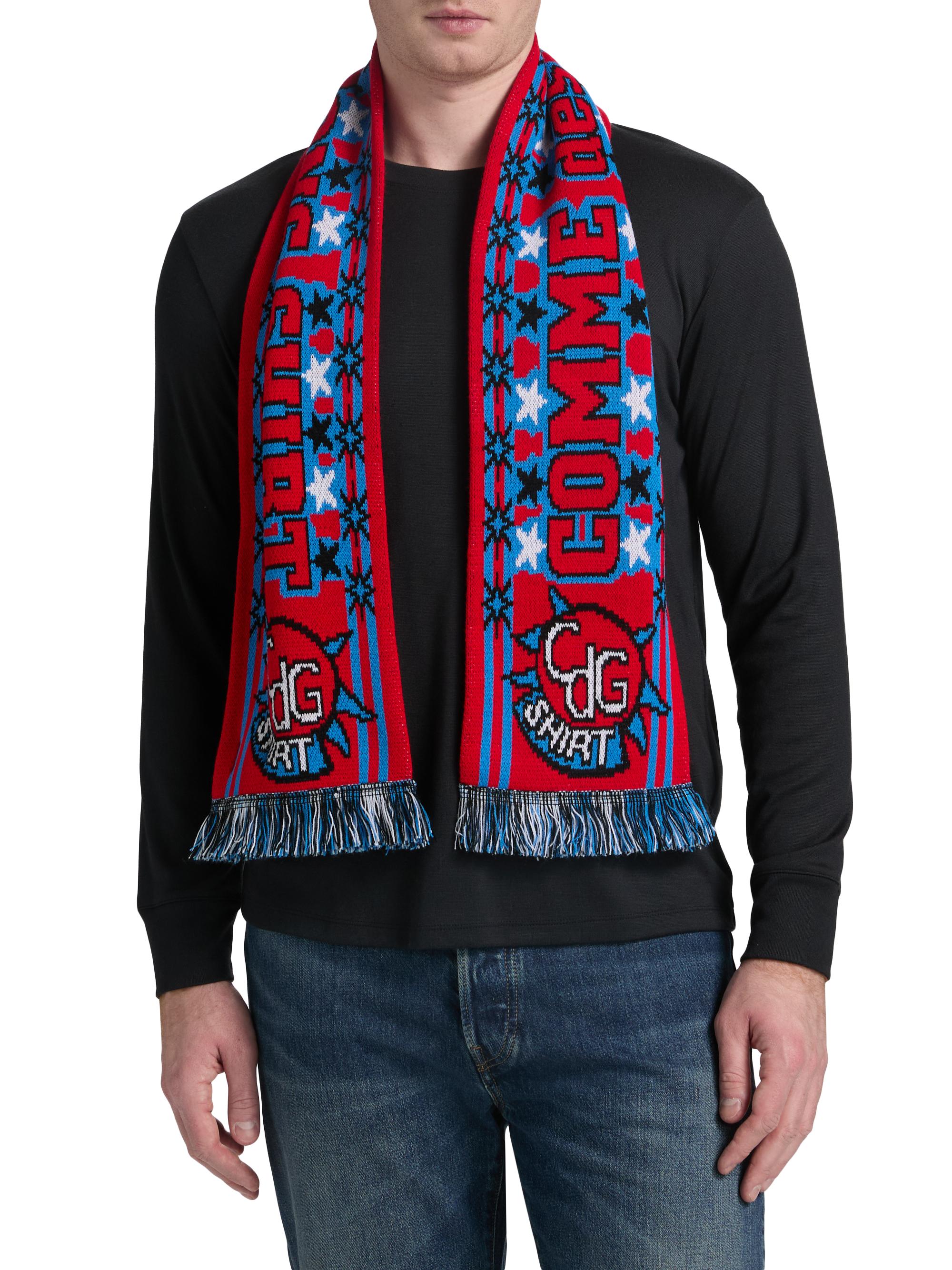 Comme des Garçons CDG Shirt Jacquard-Knit Scarf | Saks Fifth Avenue