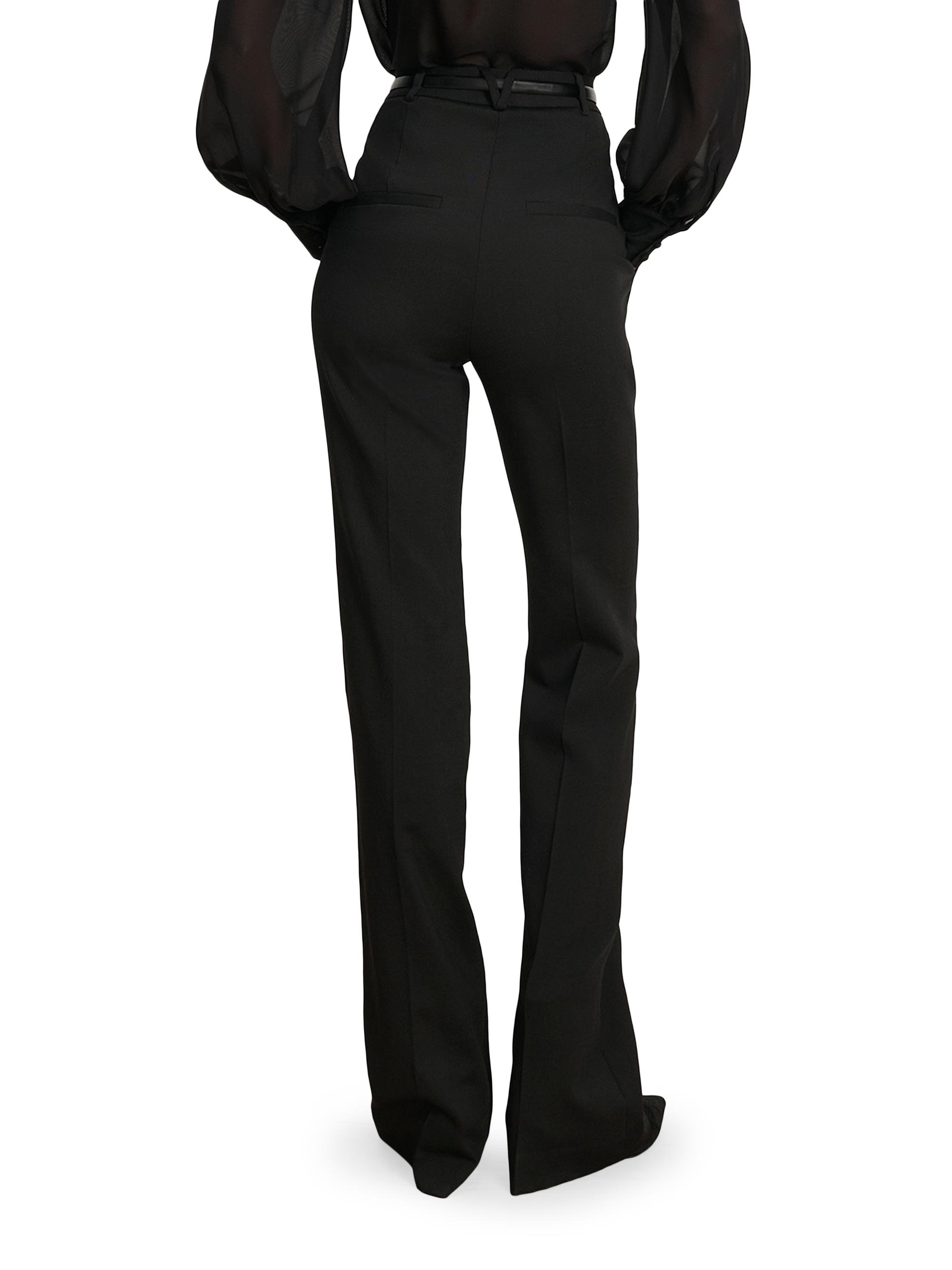Veronica Beard Gracie Wool Belted Pants | Saks Fifth Avenue