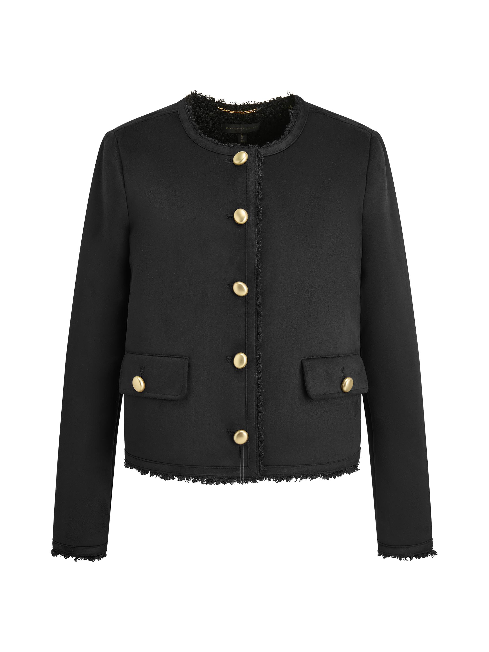 Donna Karan New York Women's Boxy-Fit Jacket - Black