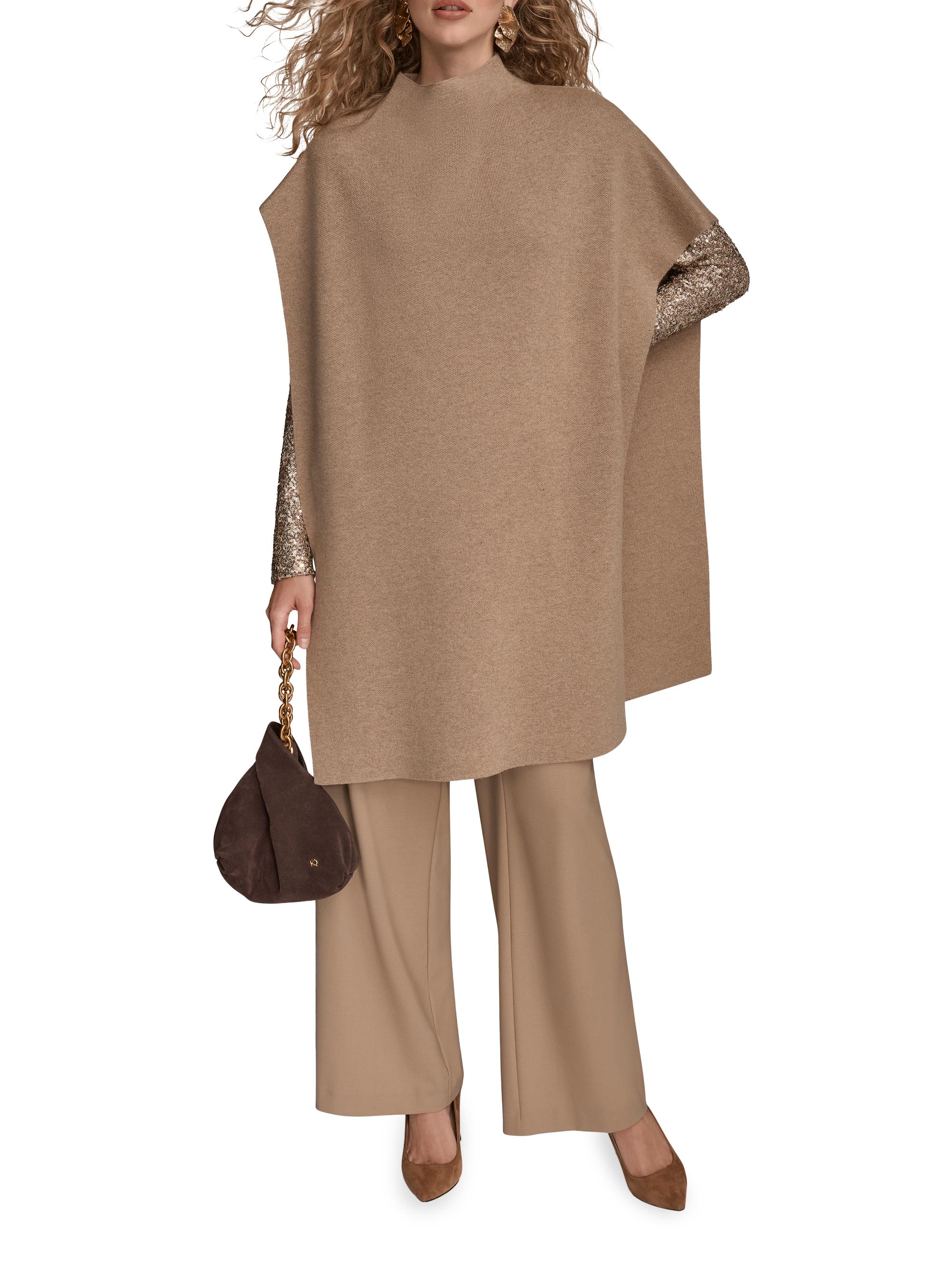 Donna Karan New York Women's Asymmetric Wool-Blend Tunic - Nolita Heather