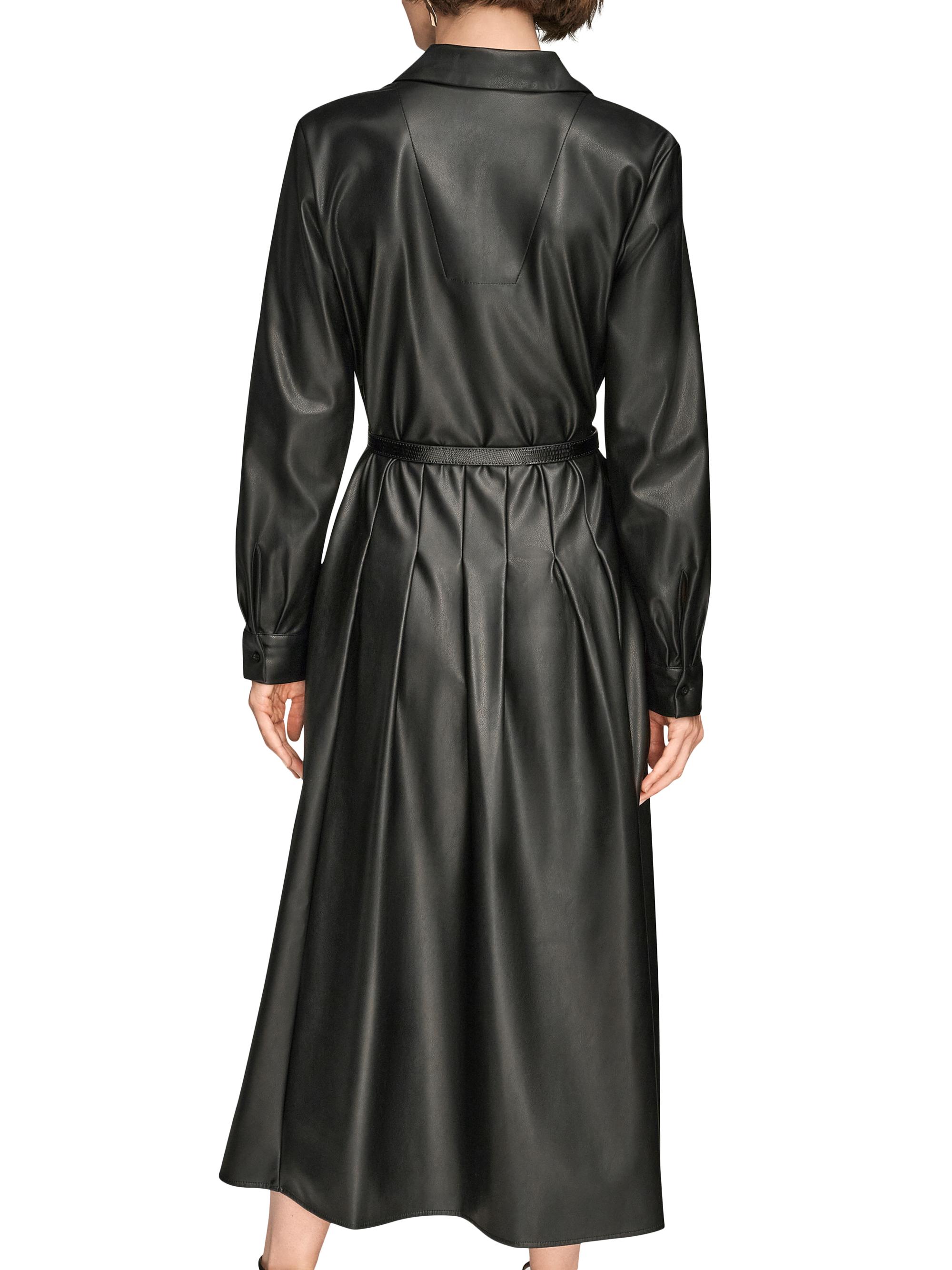 knee length dresses for ladies Donna Karan New York LBD Little Black Dress Backless Leather Straps Si –  Afashionistastore