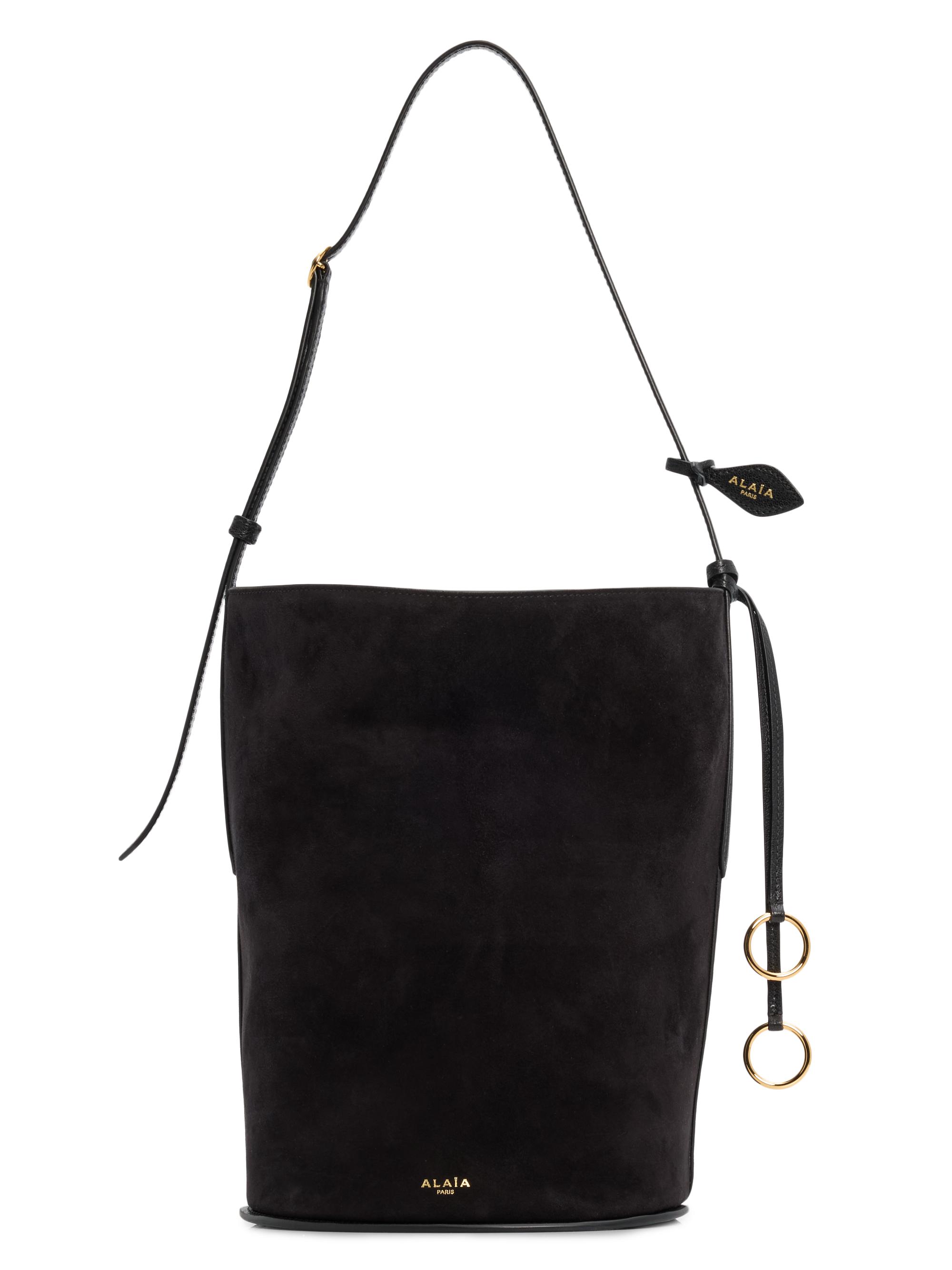 Alaïa Women's Hip  Suede Bucket Bag - Noir