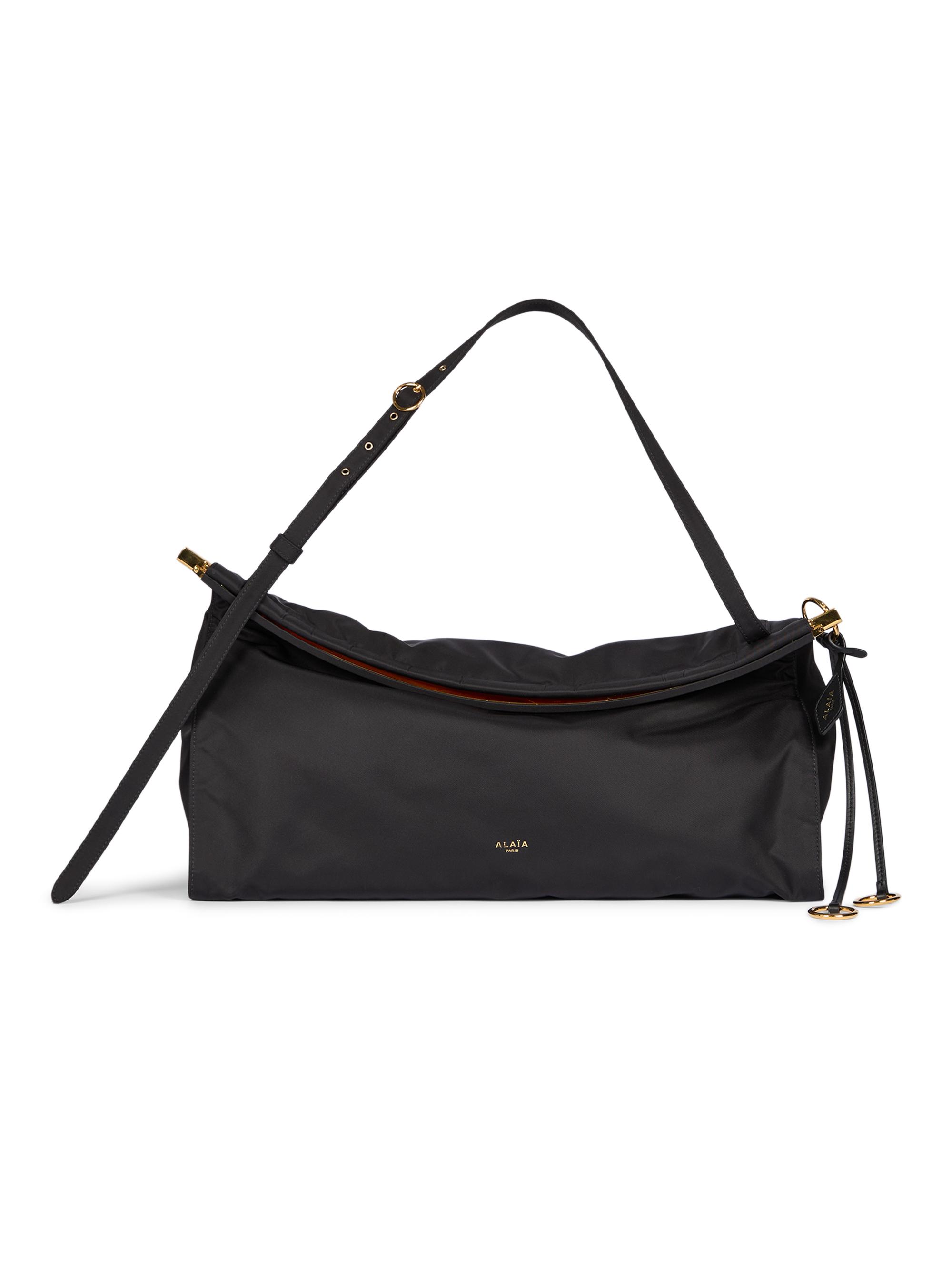 Alaïa Women's  Le Clik East West Padded Nylon Shoulder Bag - Noir